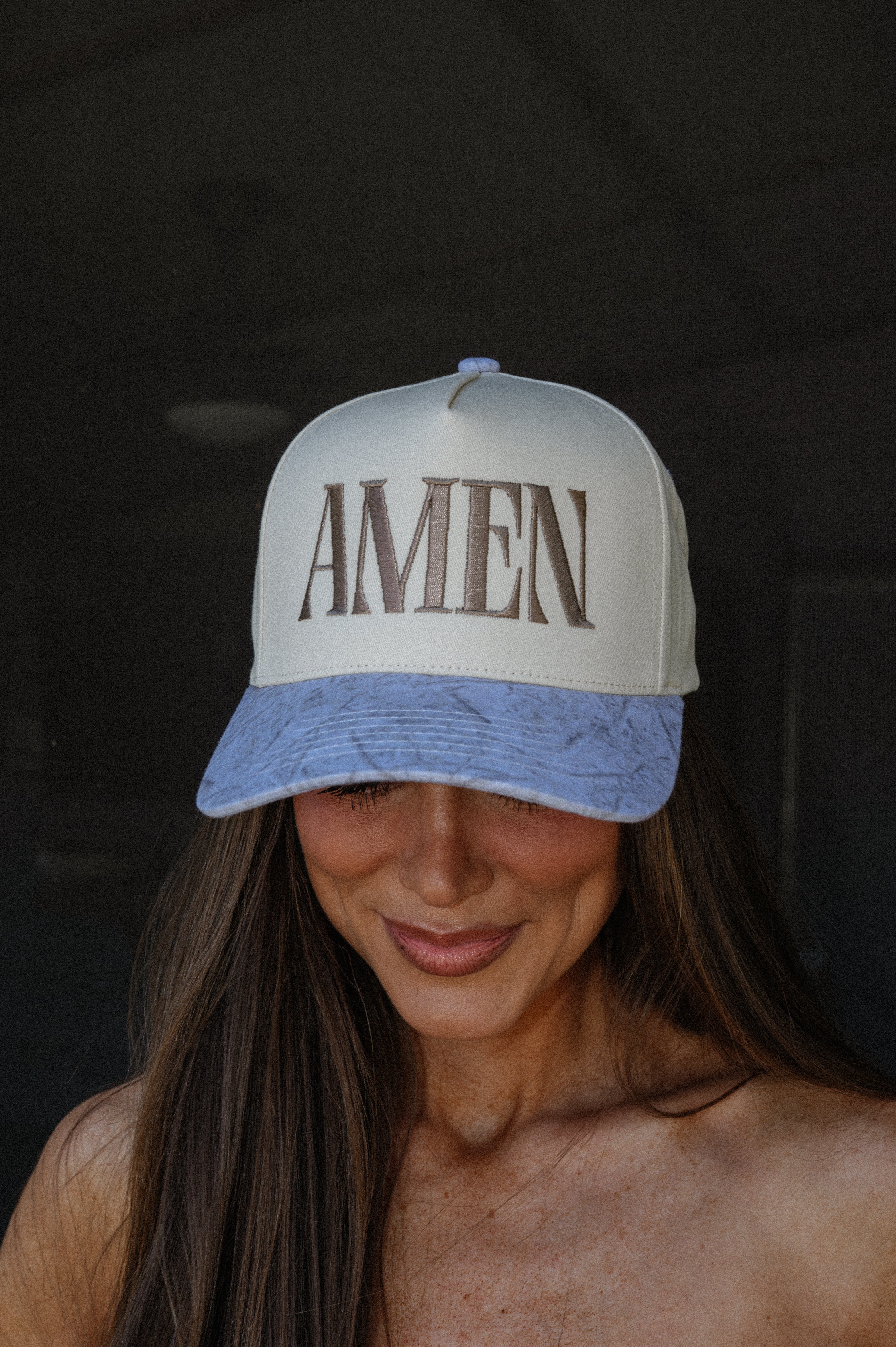 AMEN Trucker Hat- White Camo