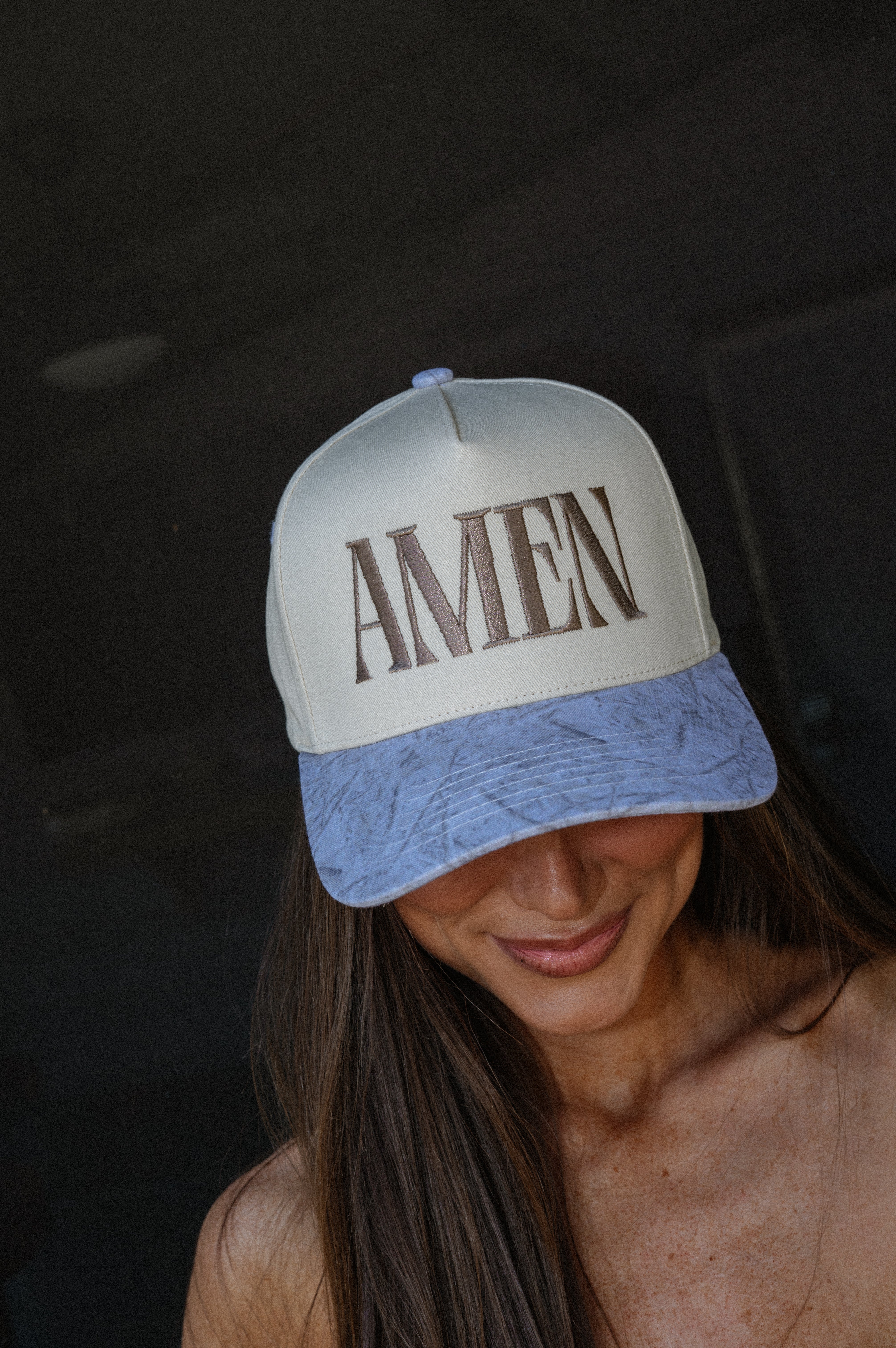 AMEN Trucker Hat- White Camo
