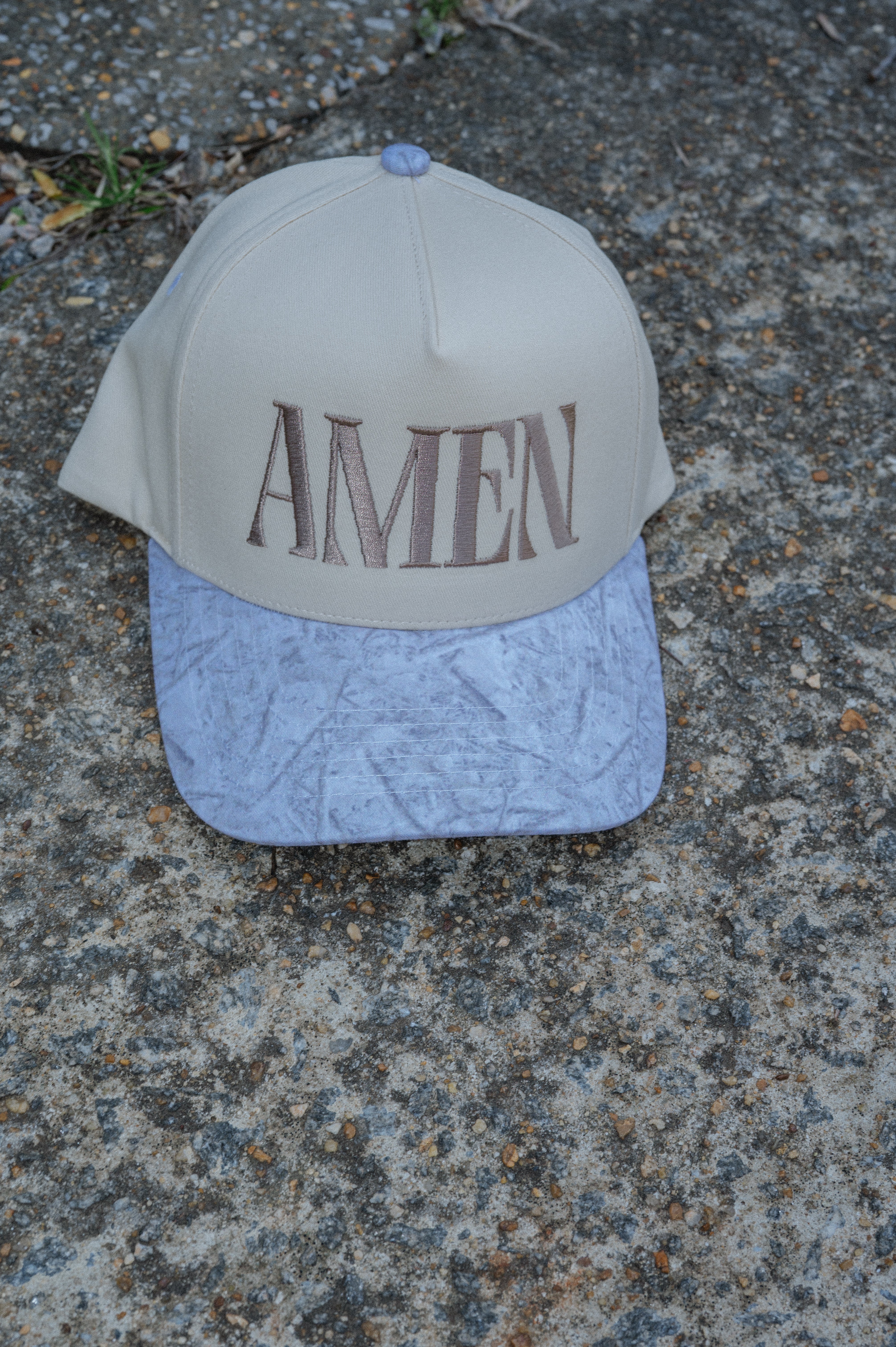 AMEN Trucker Hat- White Camo