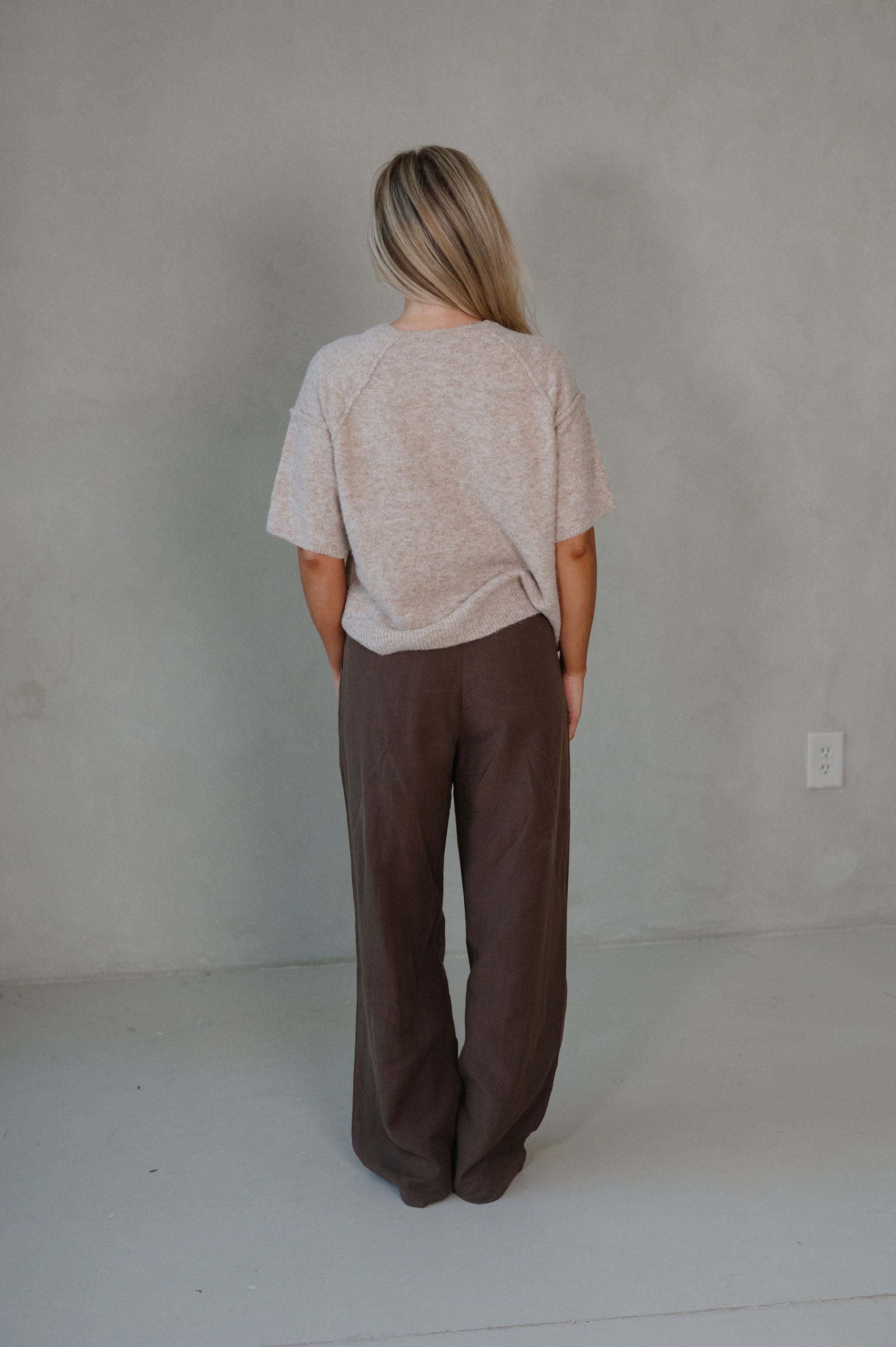 Amelia Cardigan Sweater-Taupe