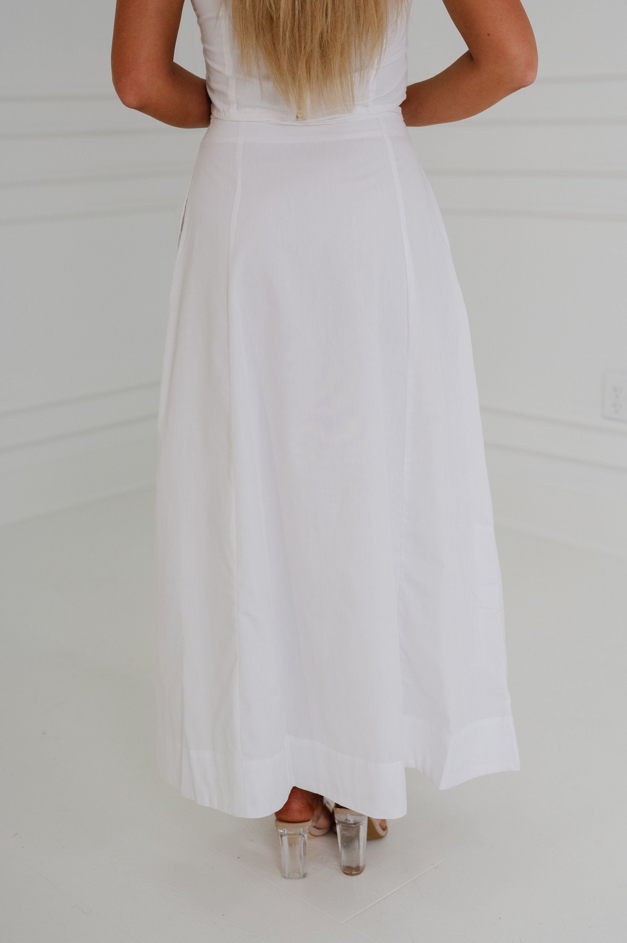 Avery Skirt Set-White
