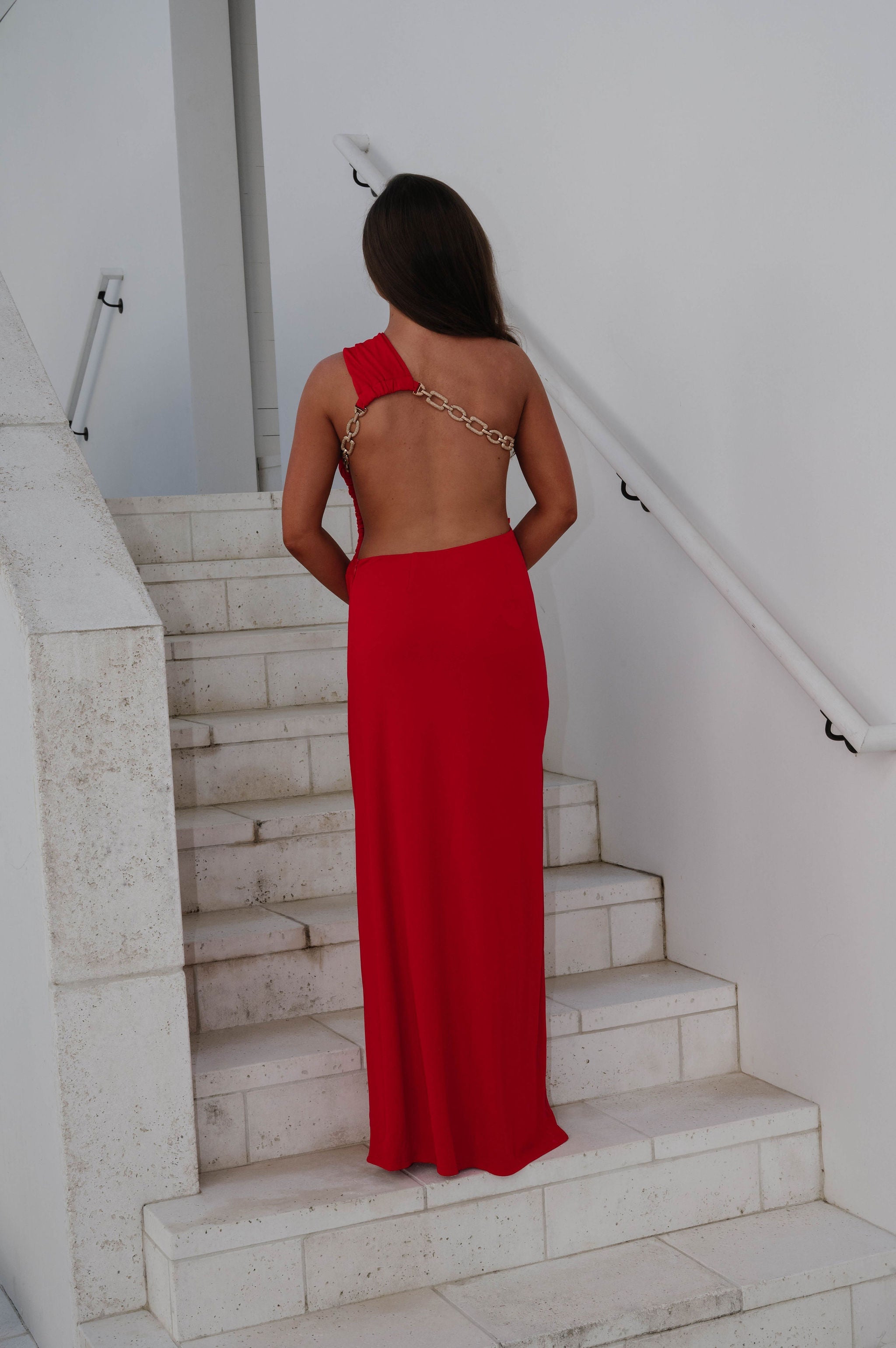 Andrew Maxi Dress-Red