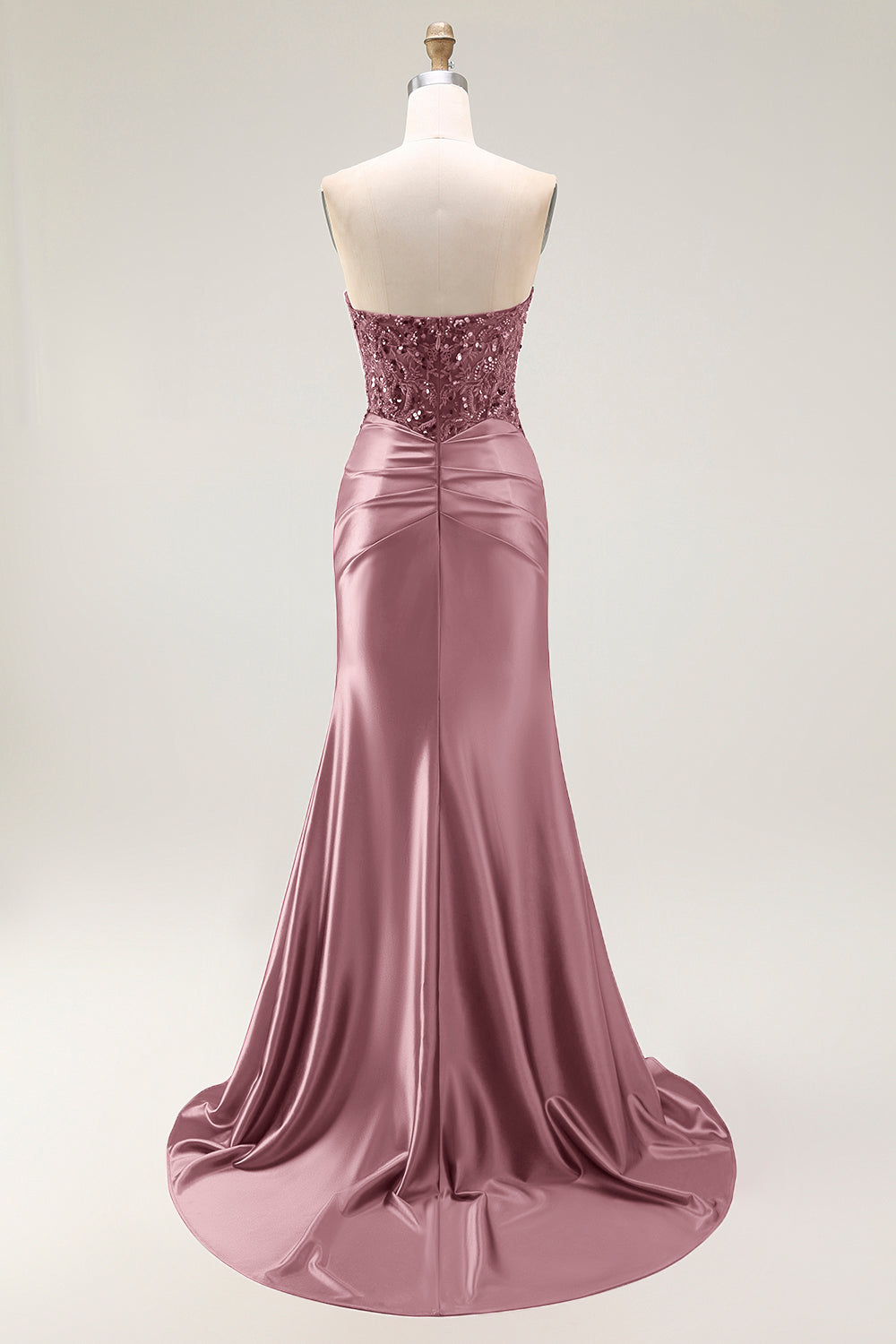 Sparkly Red Sweetheart Mermaid Long Prom Dress with Sequins
