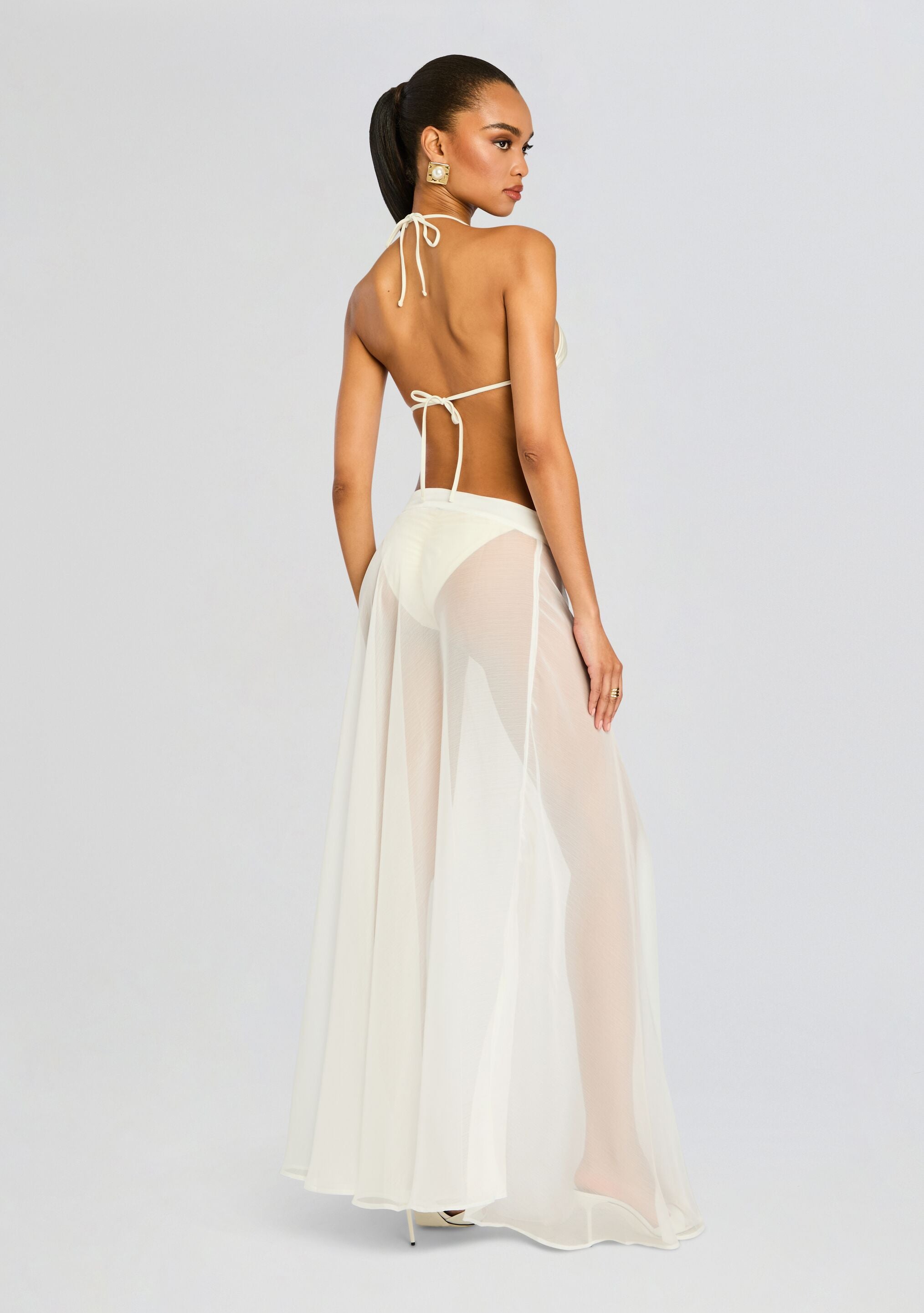 Alaia Long Slit Skirt