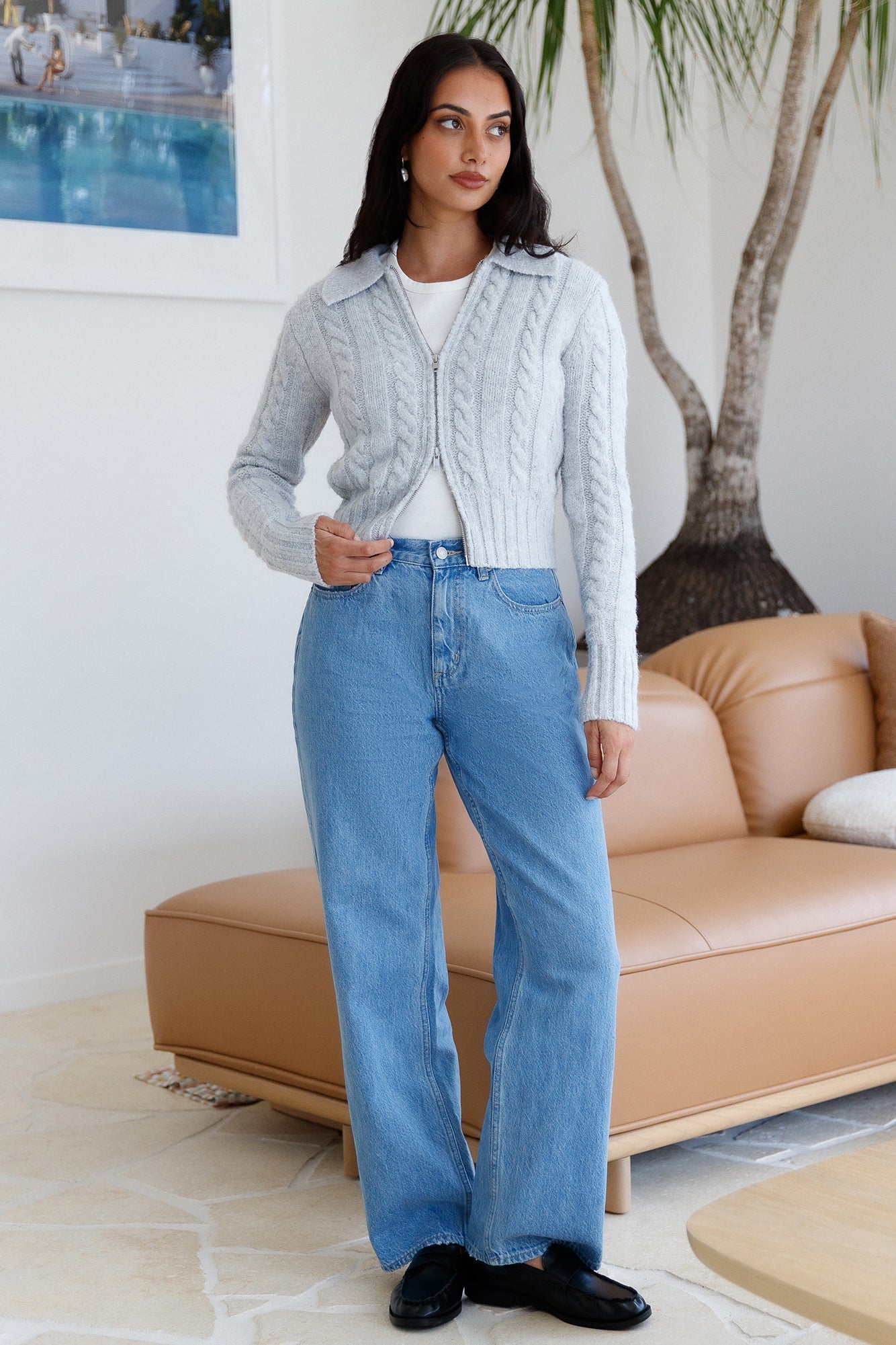 Winter Bliss Knit Cardigan Grey
