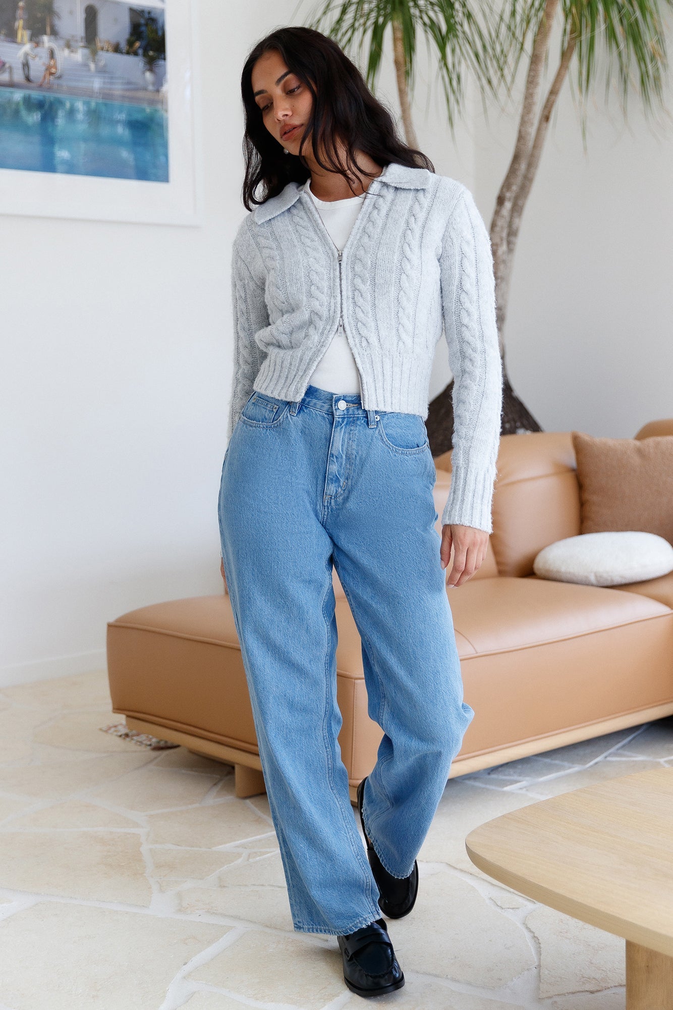 Winter Bliss Knit Cardigan Grey