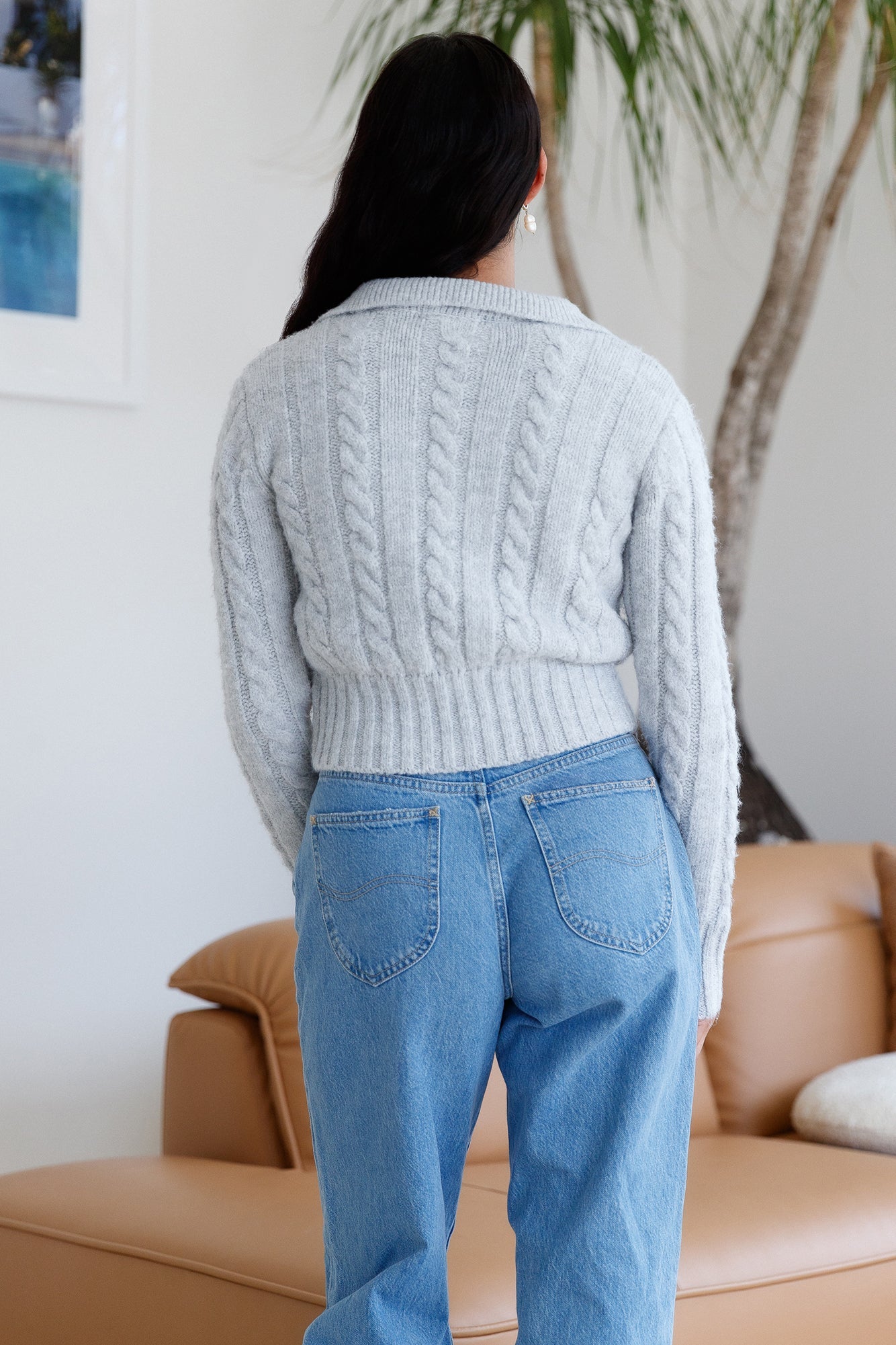 Winter Bliss Knit Cardigan Grey