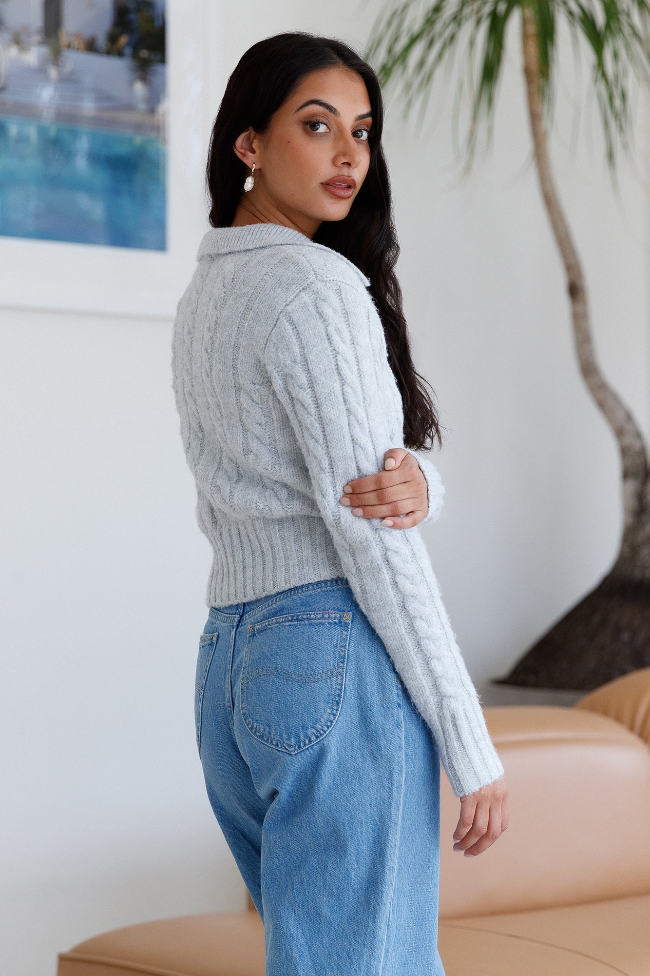 Winter Bliss Knit Cardigan Grey
