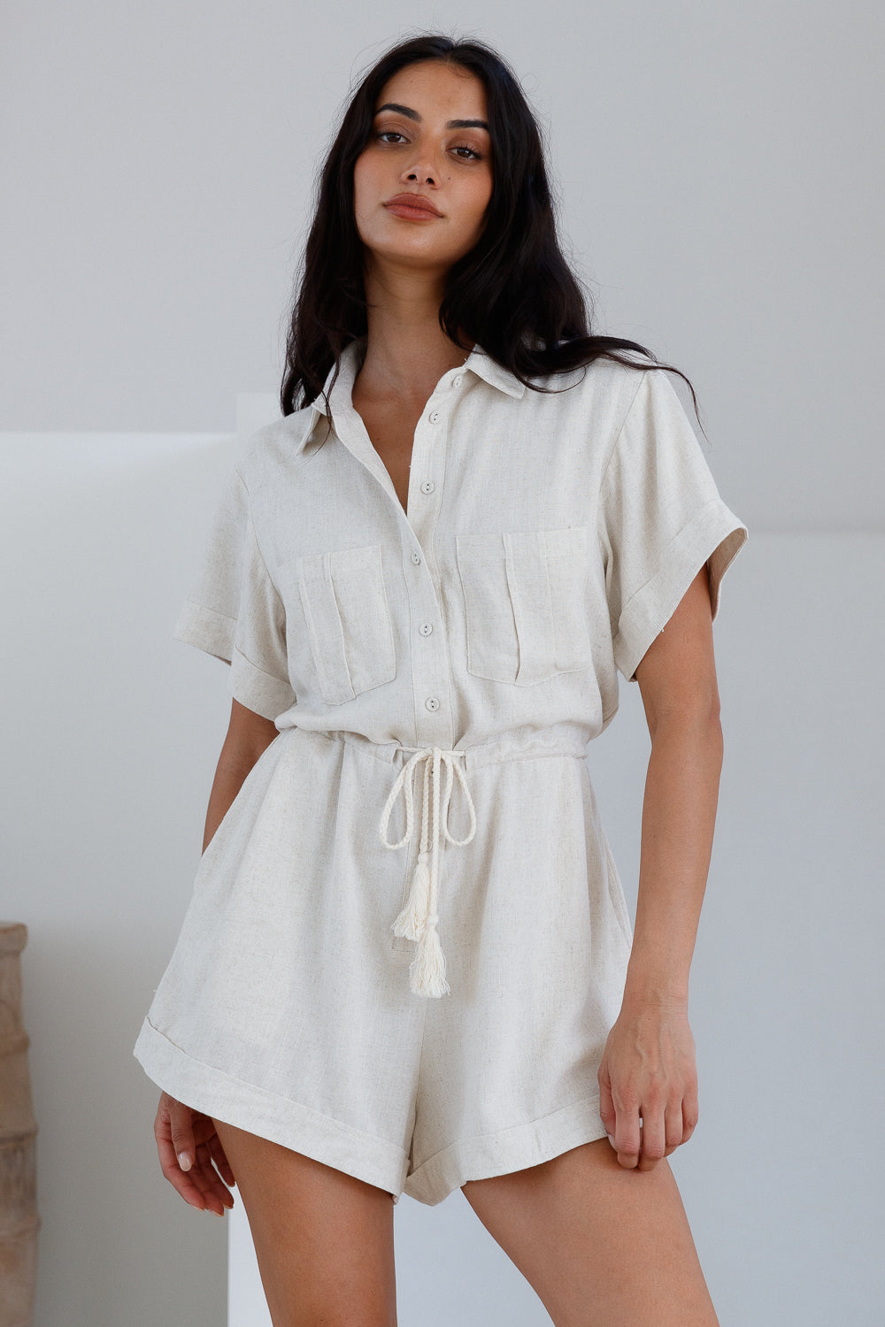 Viamo Romper Beige