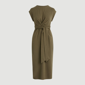 Fei Tie-Front Organic Cotton Dress (Petite)