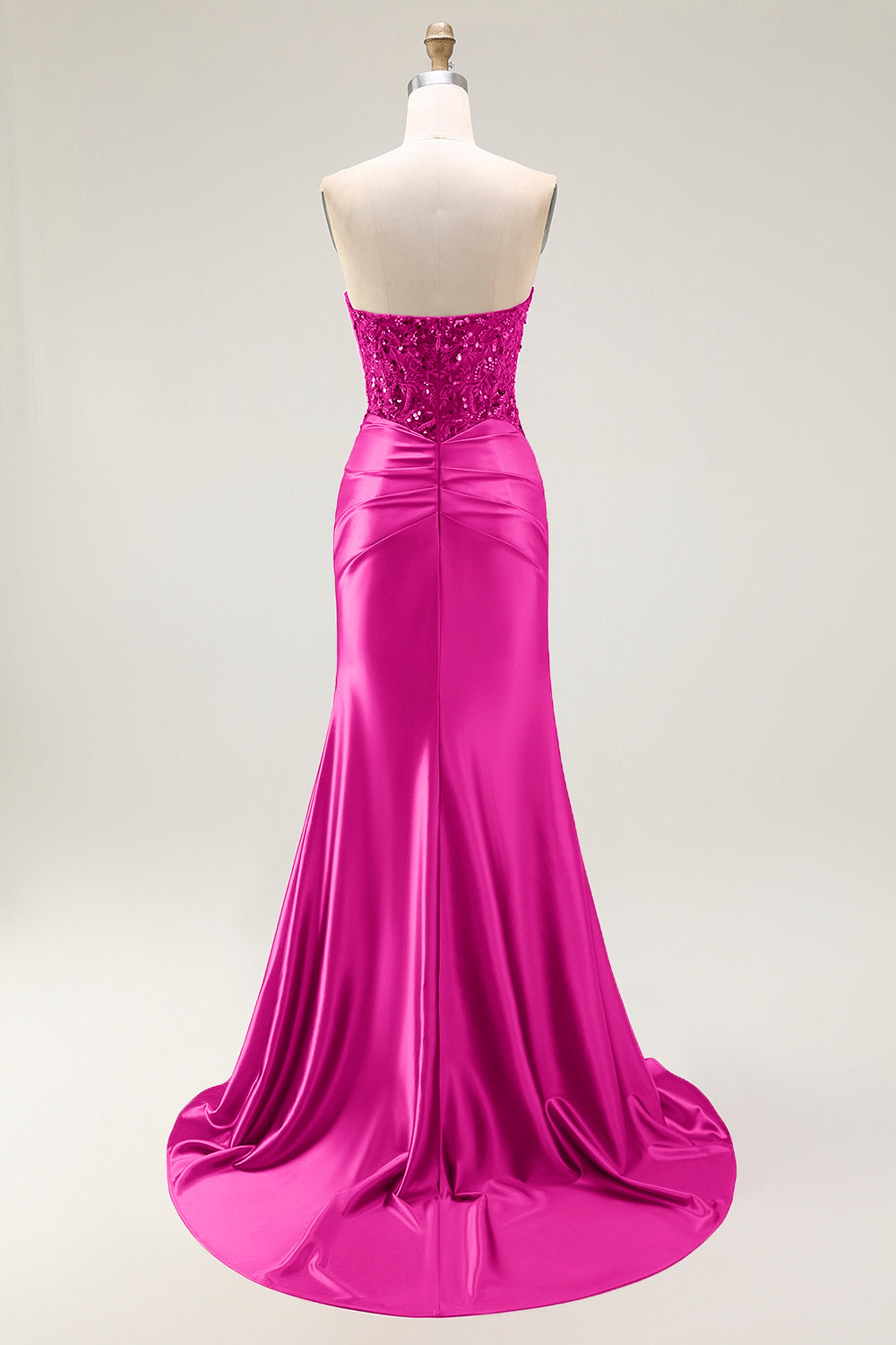 Sparkly Red Sweetheart Mermaid Long Prom Dress with Sequins