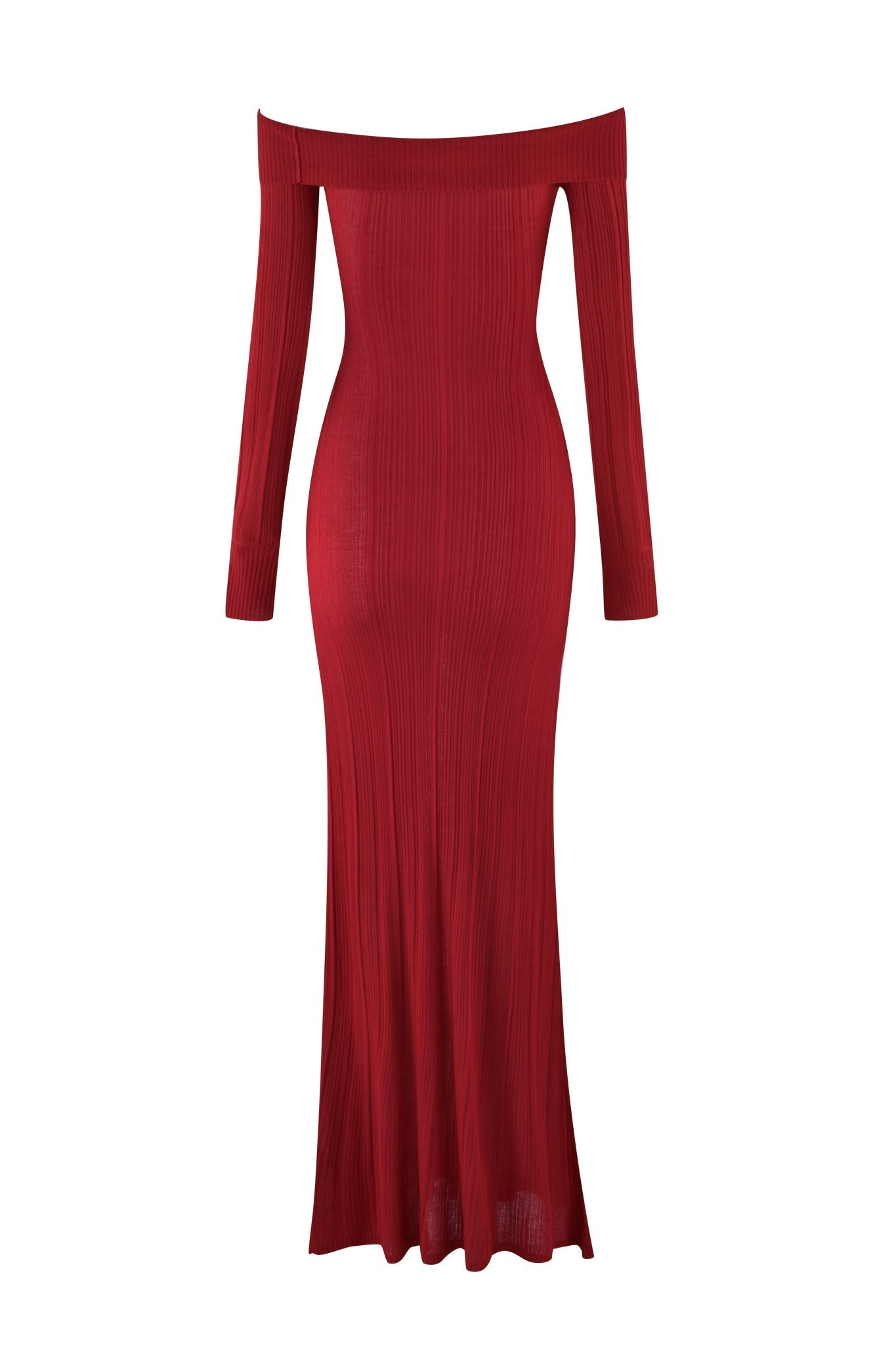 ANASTASIA MAXI DRESS - RED : BURGUNDY