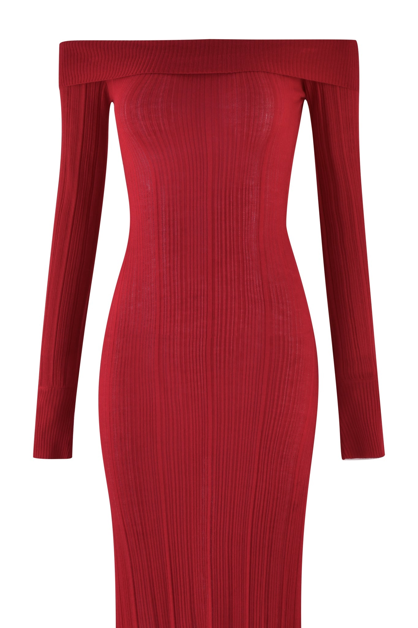 ANASTASIA MAXI DRESS - RED : BURGUNDY