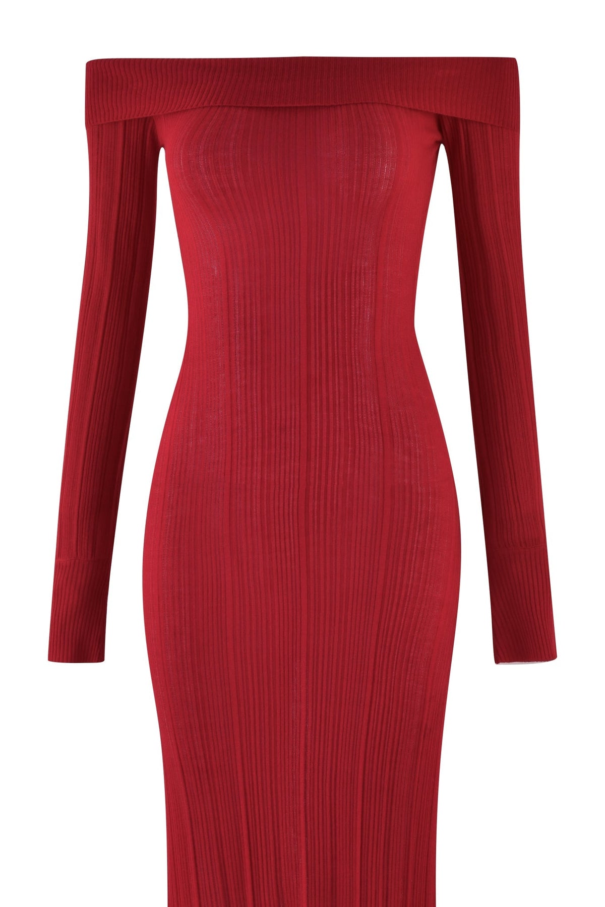 ANASTASIA MAXI DRESS - RED : BURGUNDY