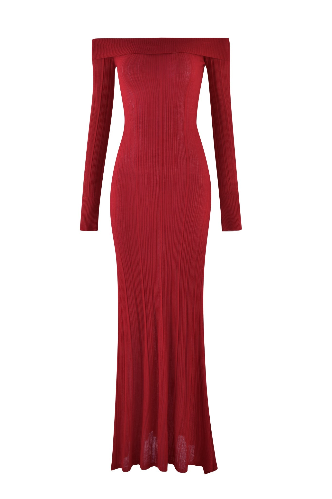 ANASTASIA MAXI DRESS - RED : BURGUNDY