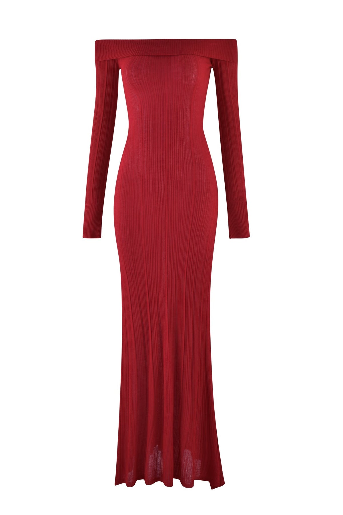 ANASTASIA MAXI DRESS - RED : BURGUNDY