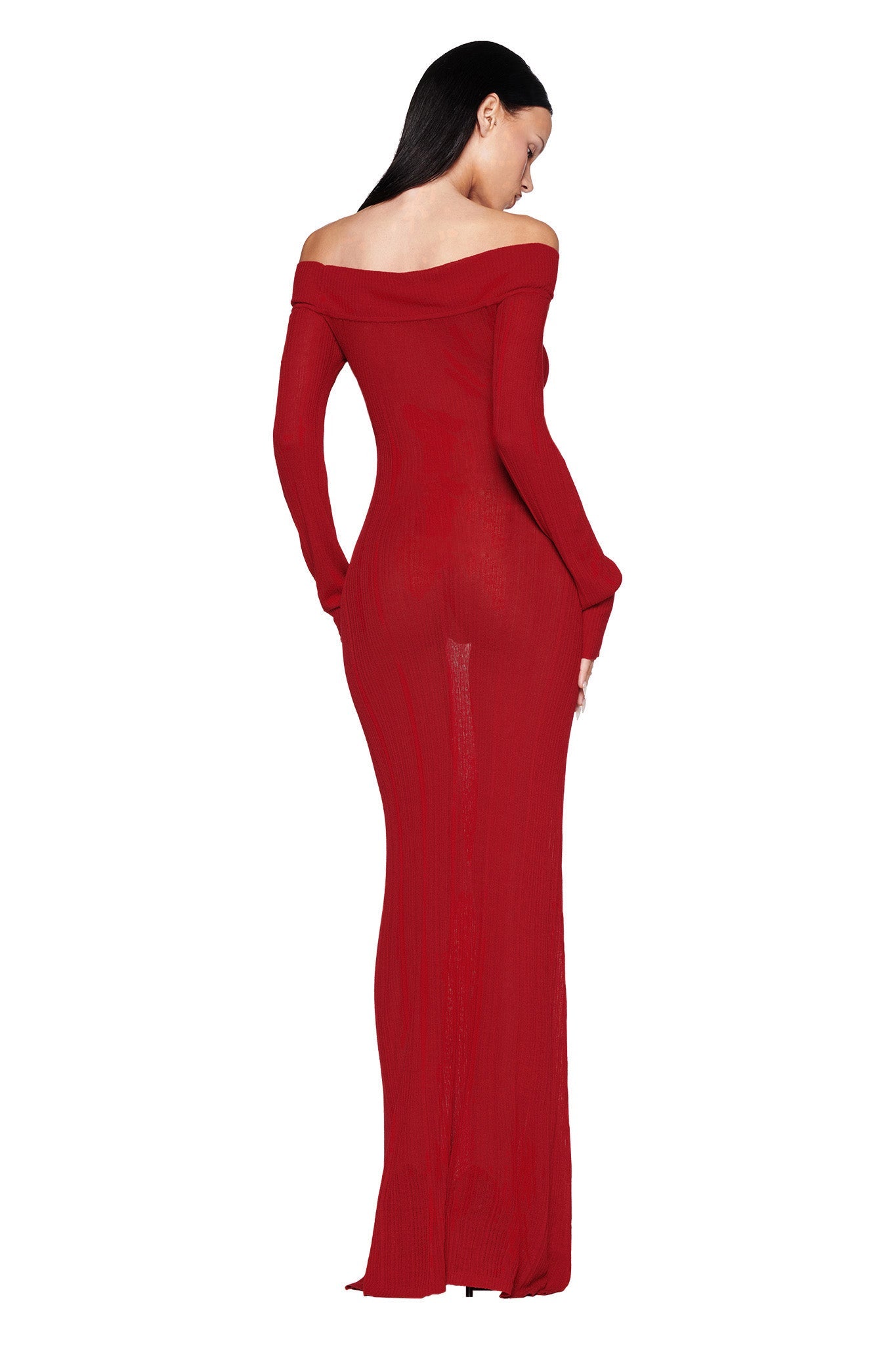 ANASTASIA MAXI DRESS - RED : BURGUNDY