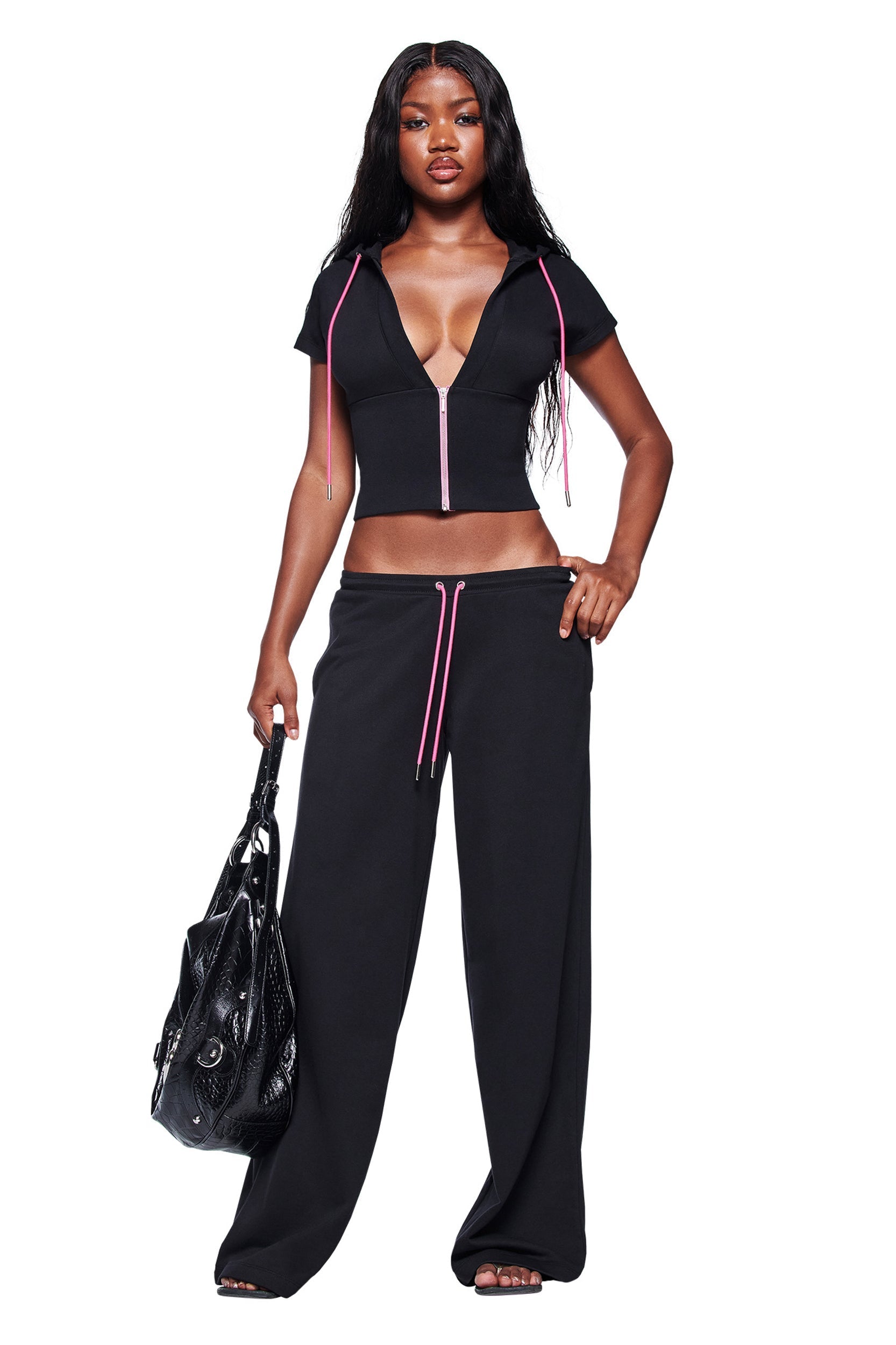 ARLO TRACK PANT - BLACK