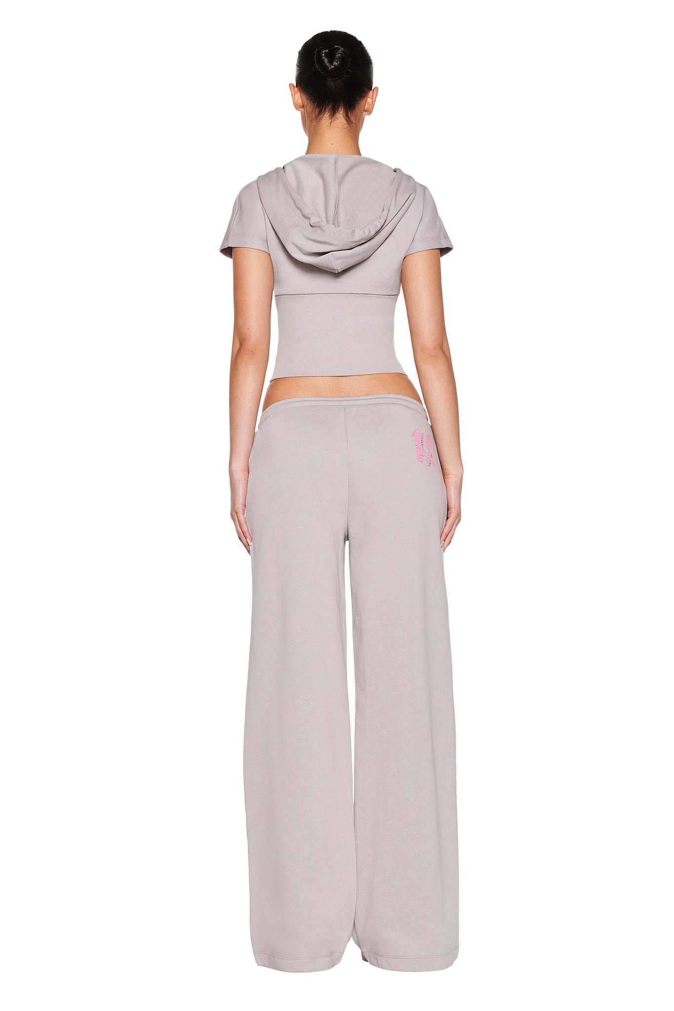 ARLO TRACK PANT - GREY : PINK