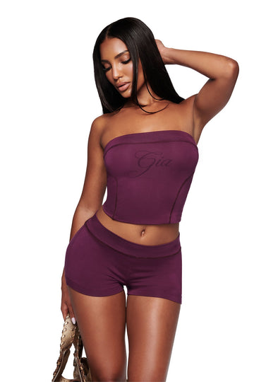 BLARE BOOB TUBE - PLUM