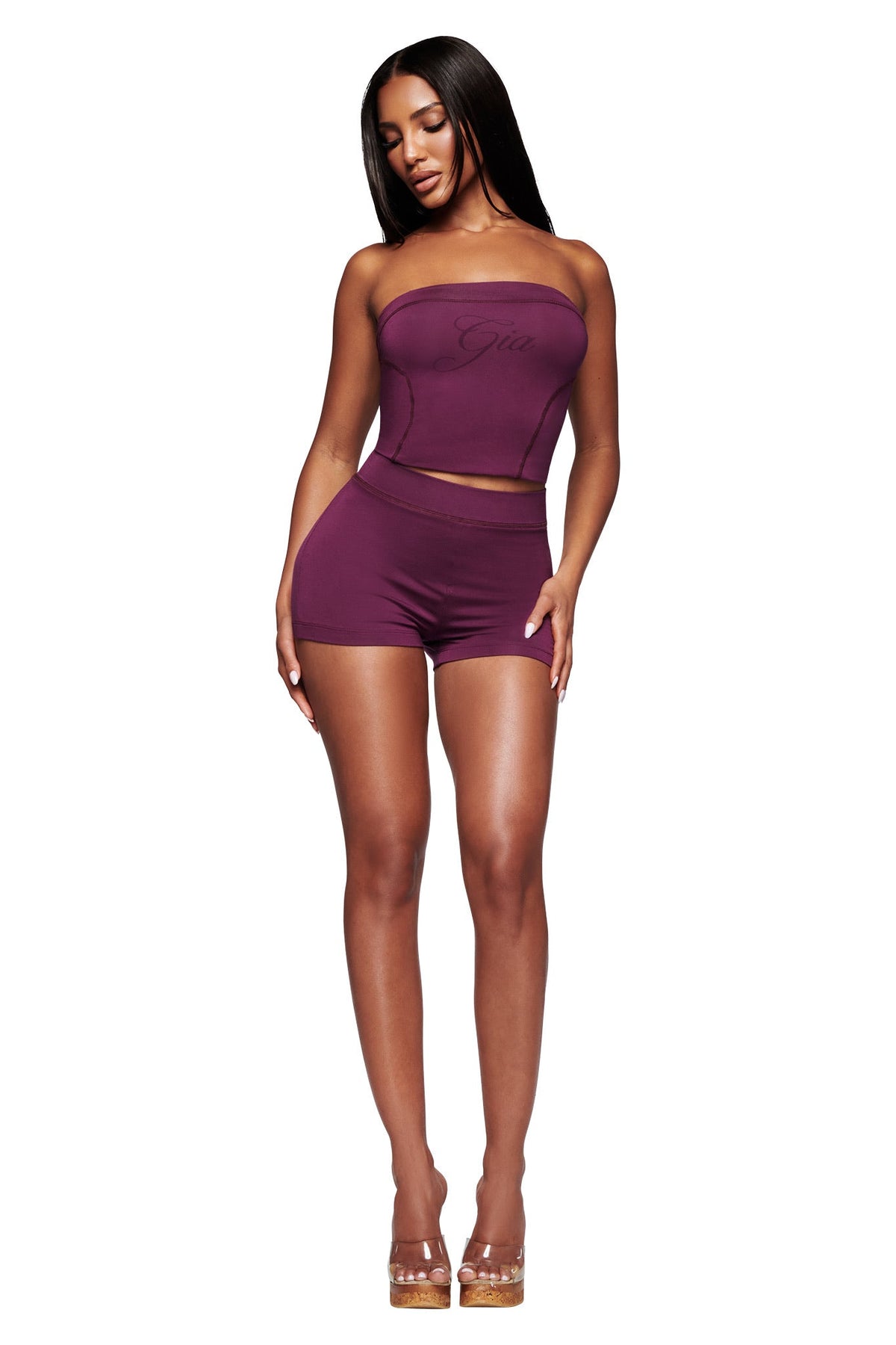 BLARE BOOB TUBE - PLUM
