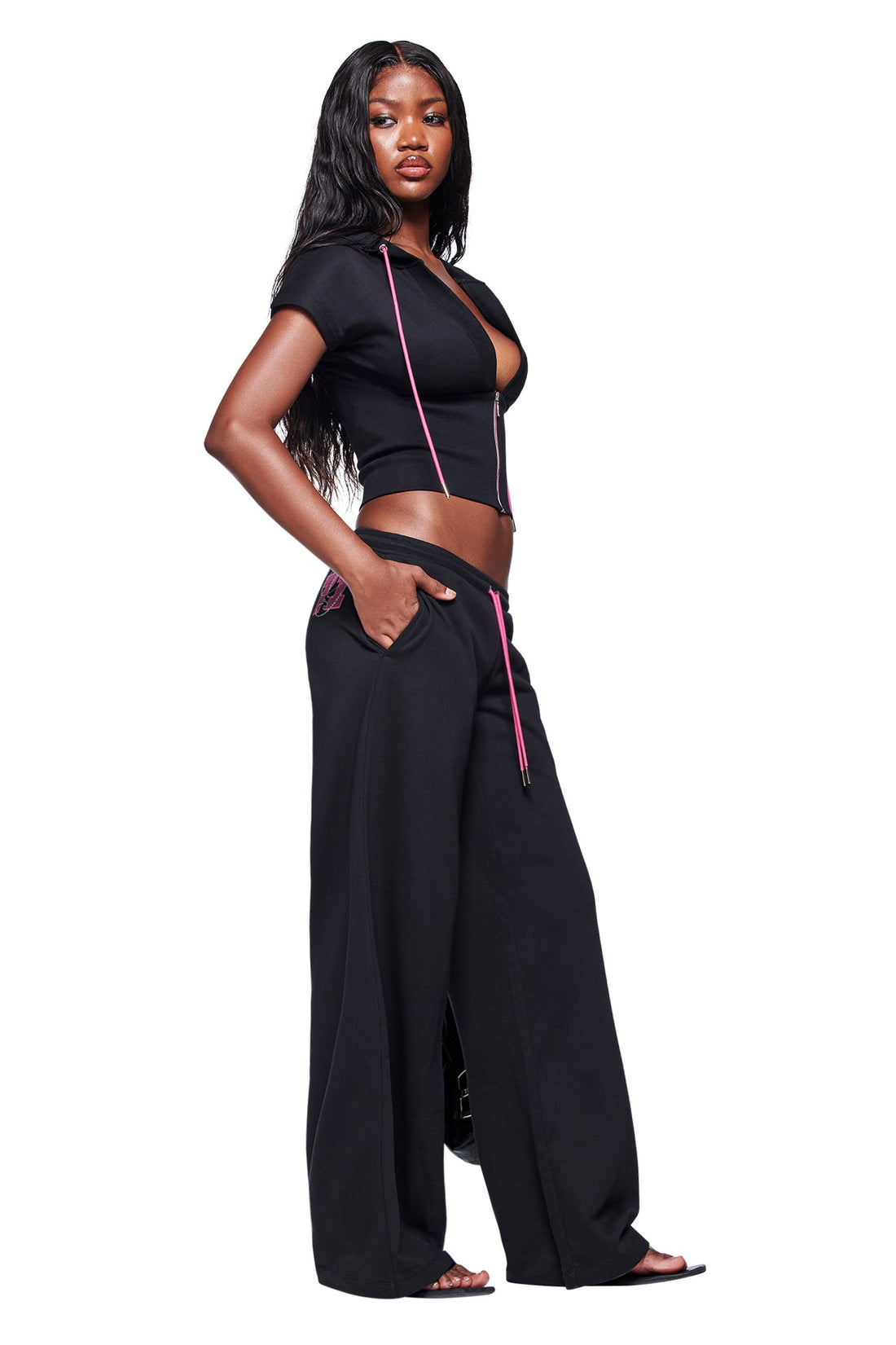 ARLO TRACK PANT - BLACK