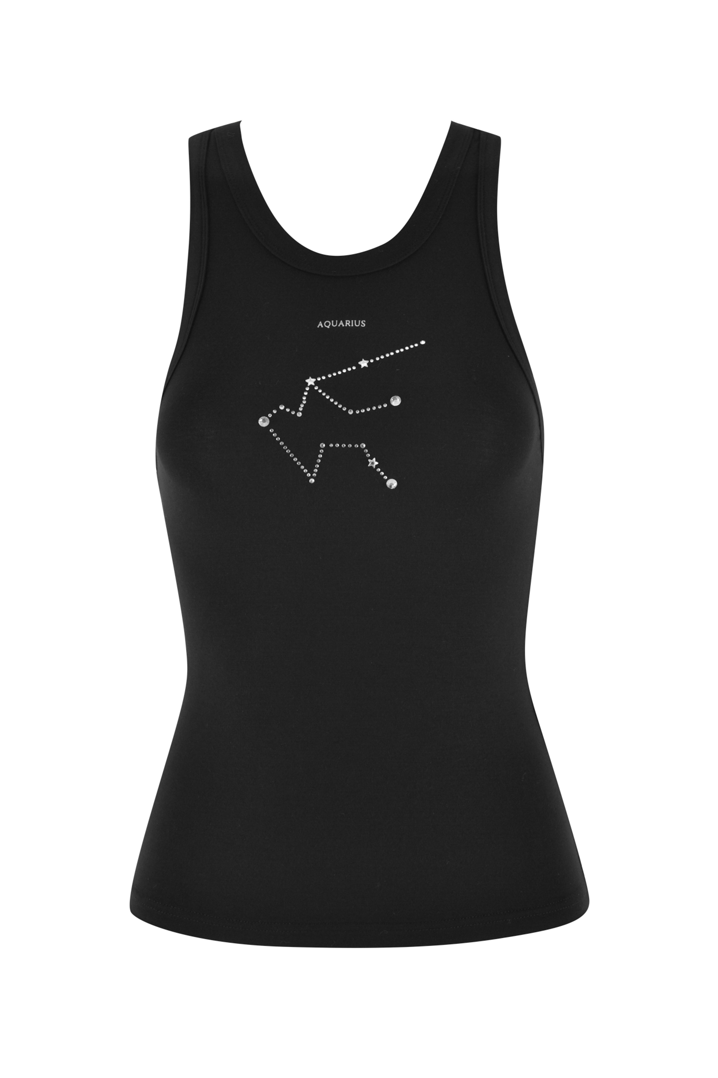 AQUARIUS ZODIAC TANK - BLACK