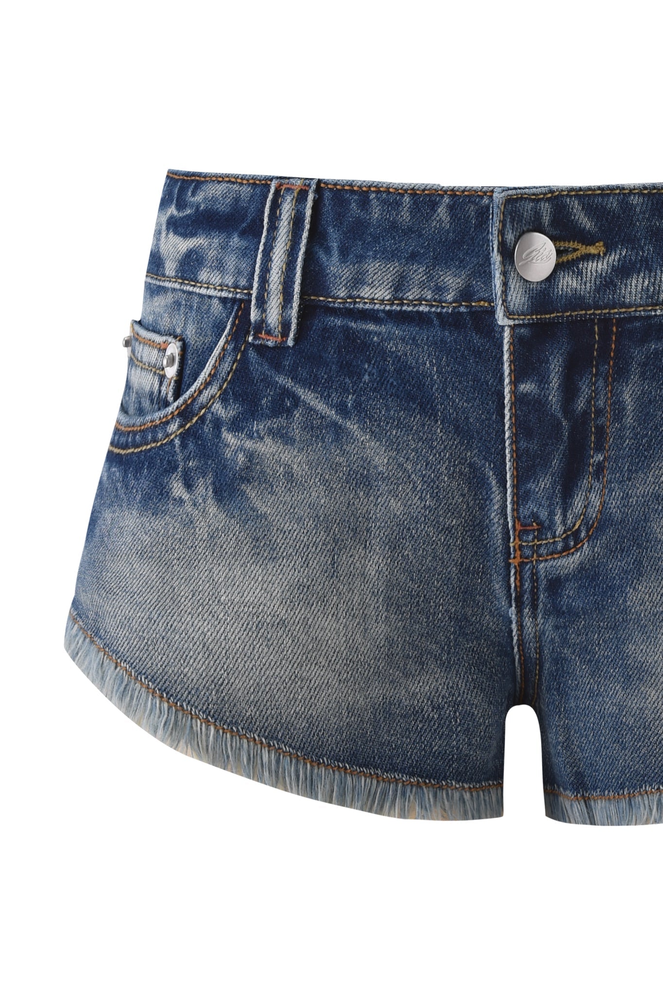 AURA DENIM SHORT - BLUE DENIM