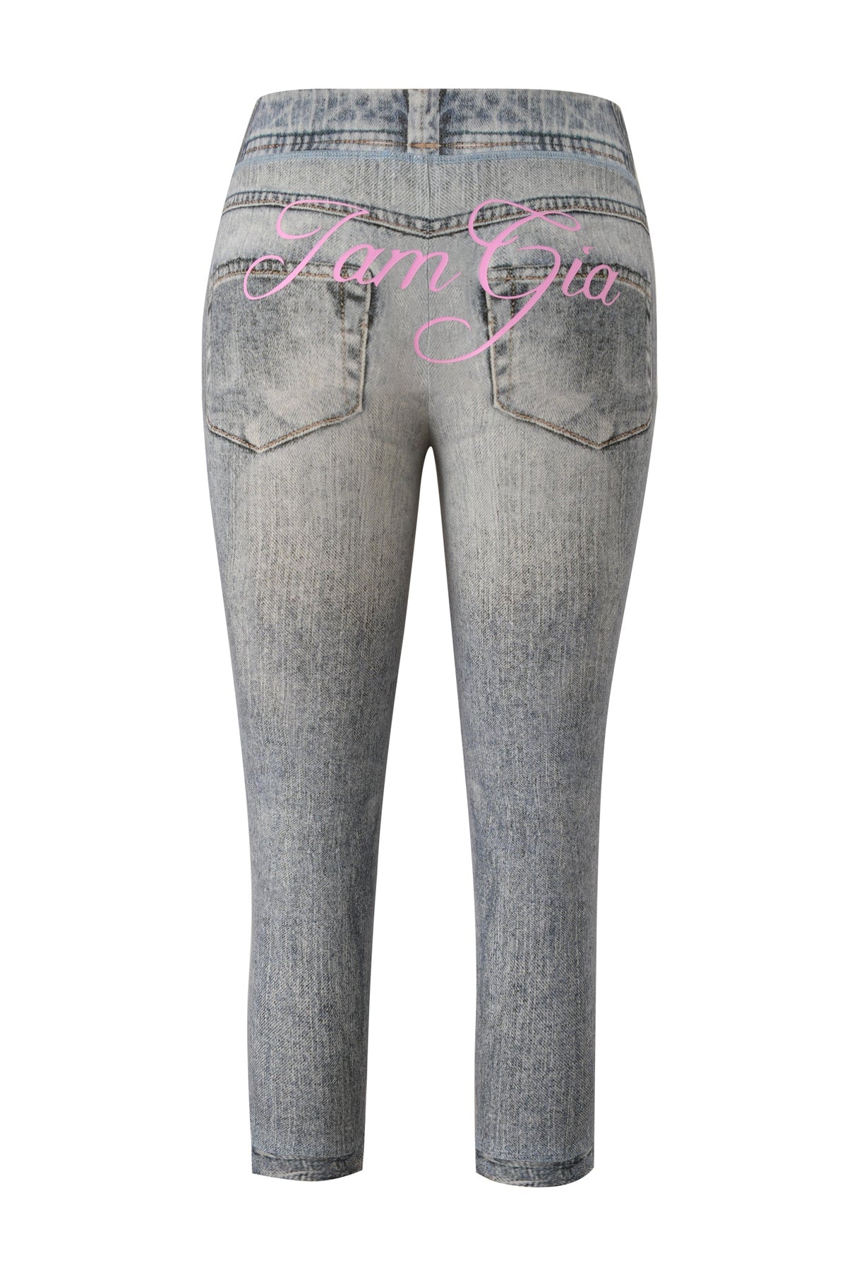 BLARE CAPRI - DENIM TROMPE L'OEIL