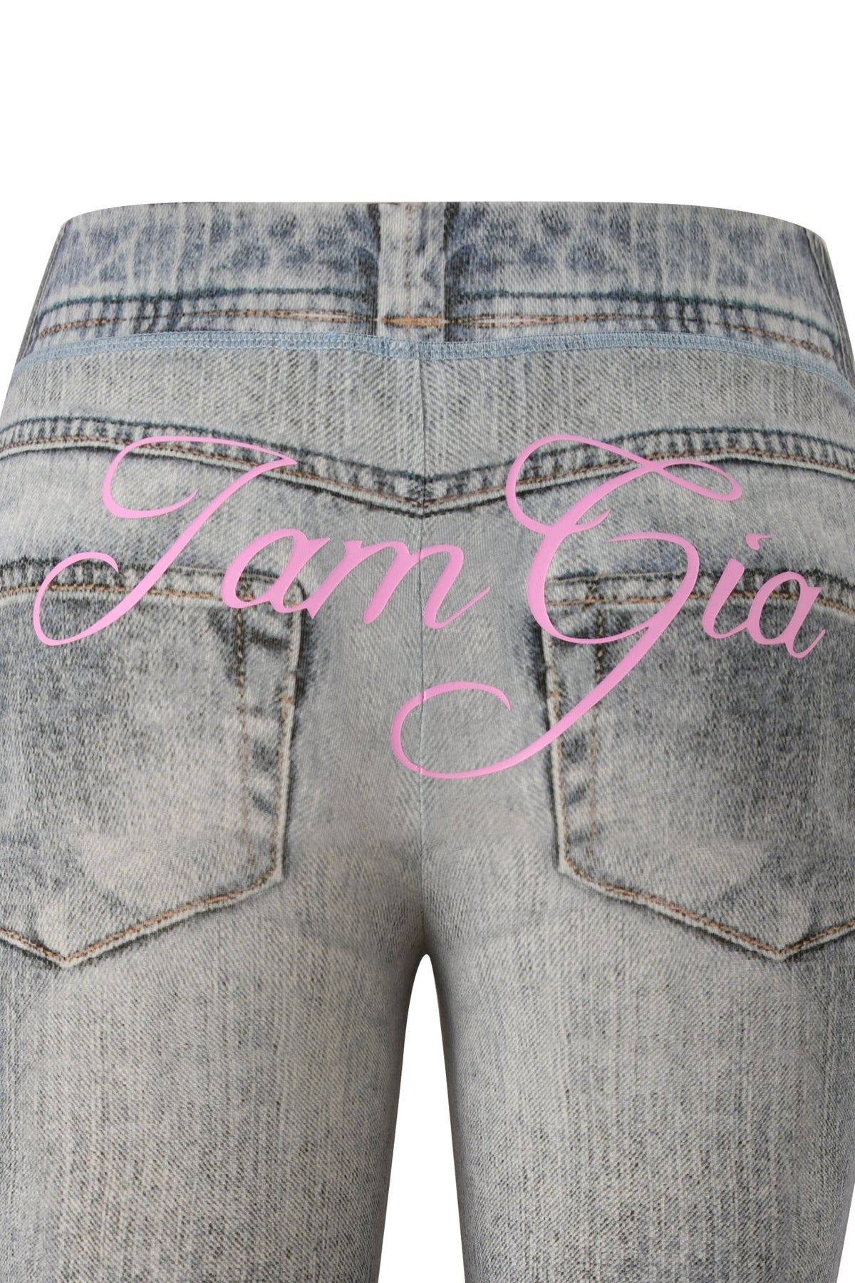 BLARE CAPRI - DENIM TROMPE L'OEIL
