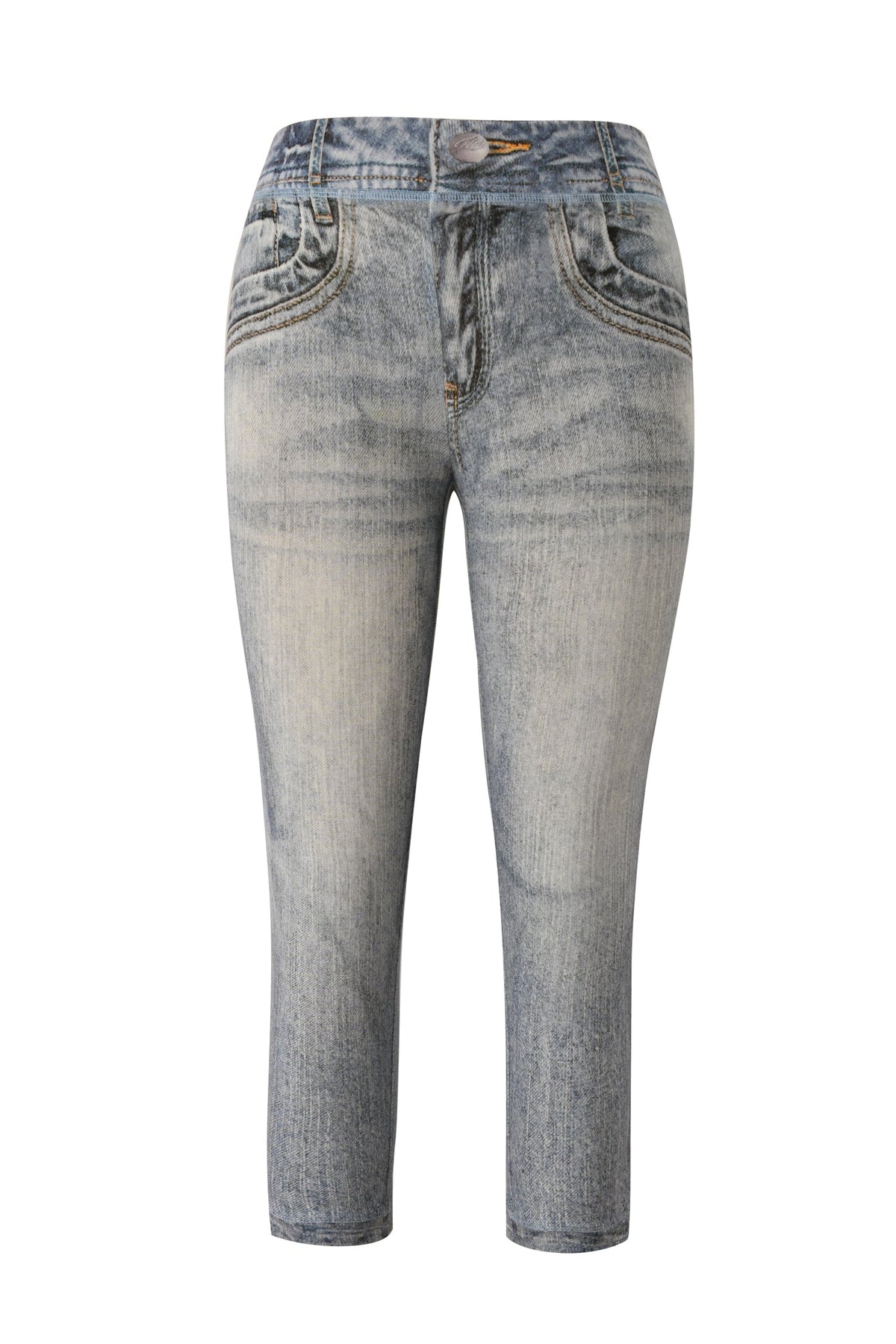 BLARE CAPRI - DENIM TROMPE L'OEIL