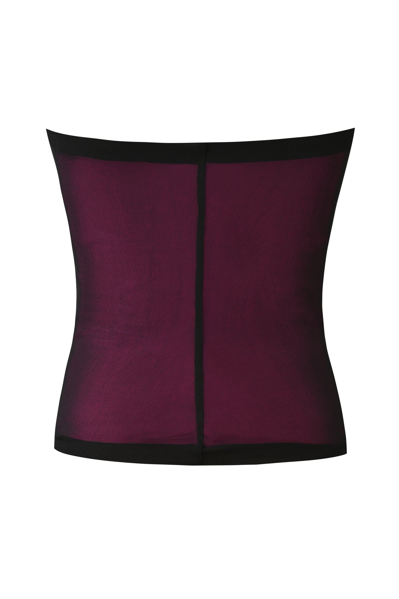 AVARIX HOSIERY LAYERED BOOB TUBE - PLUM