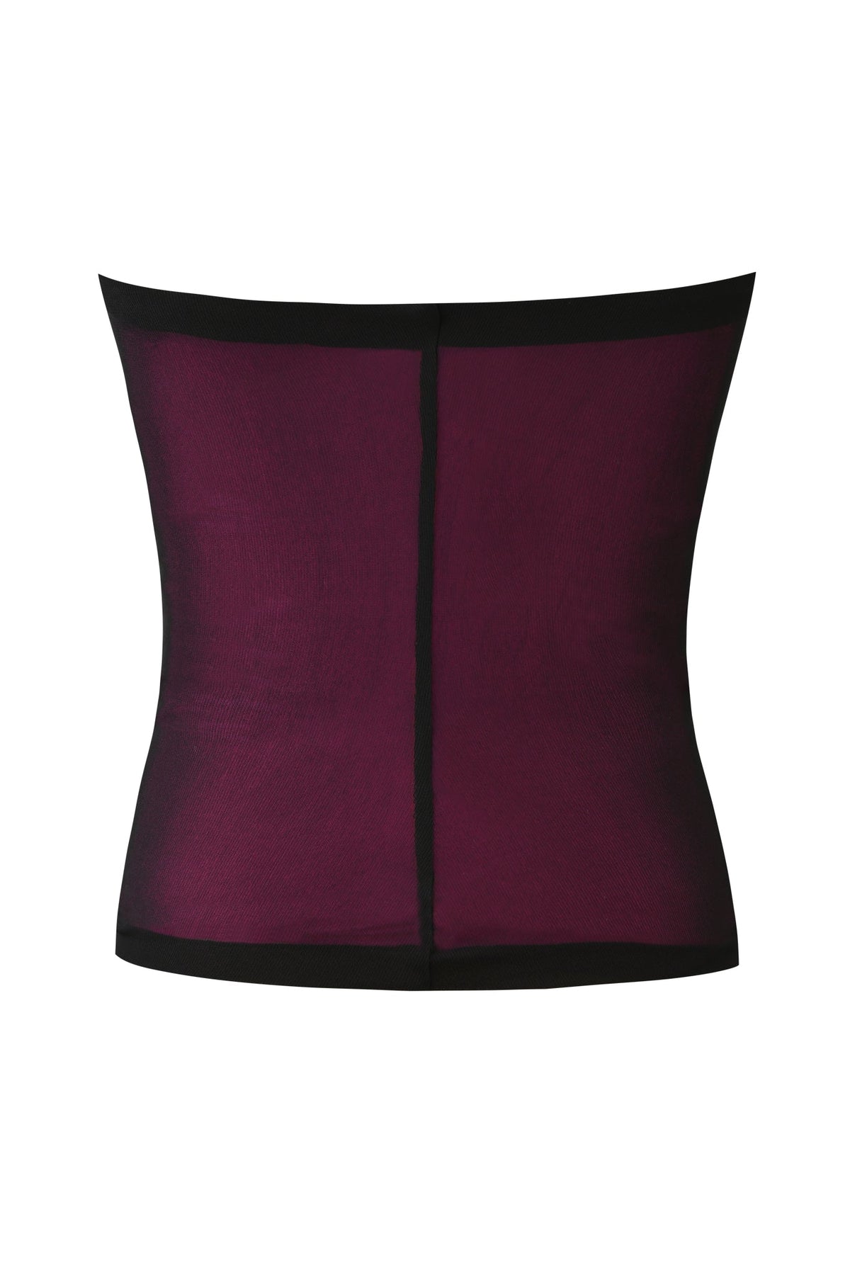 AVARIX HOSIERY LAYERED BOOB TUBE - PLUM