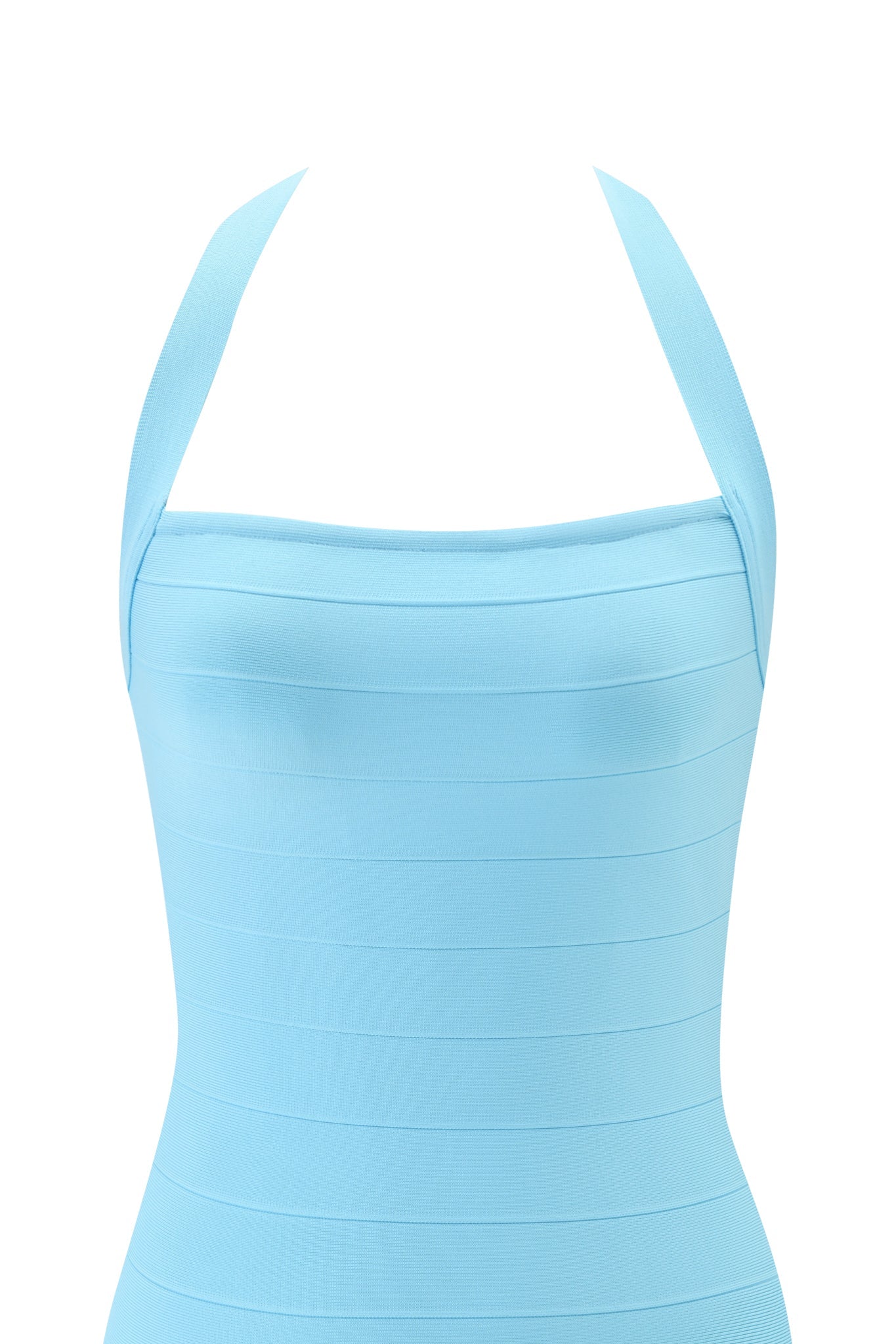 AIDEN BANDAGE MINI DRESS - BABY BLUE