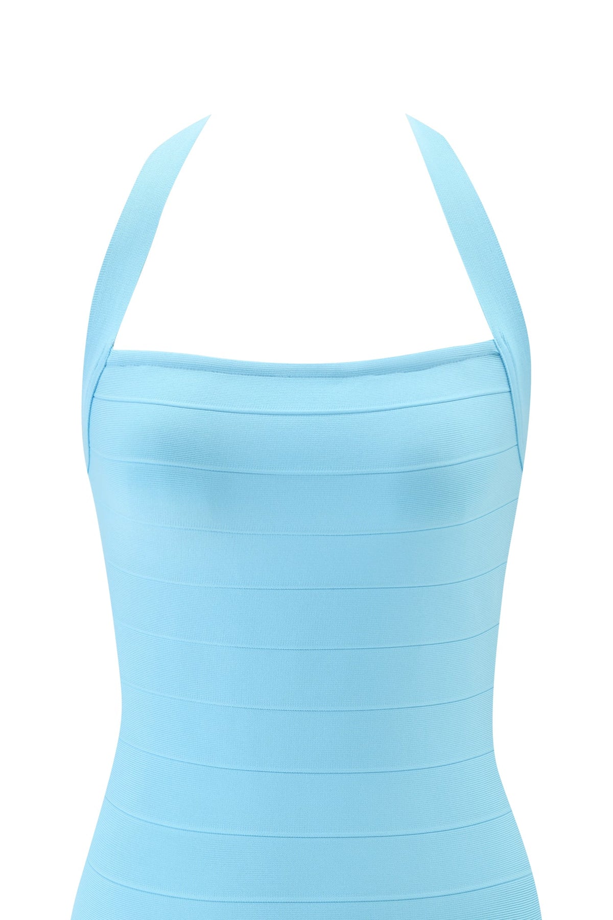 AIDEN BANDAGE MINI DRESS - BABY BLUE