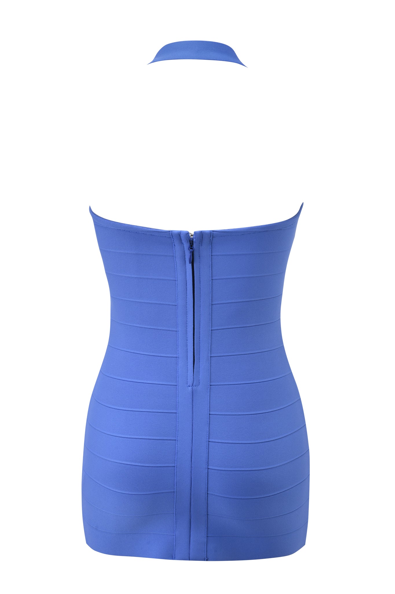 AIDEN BANDAGE MINI DRESS - BLUE