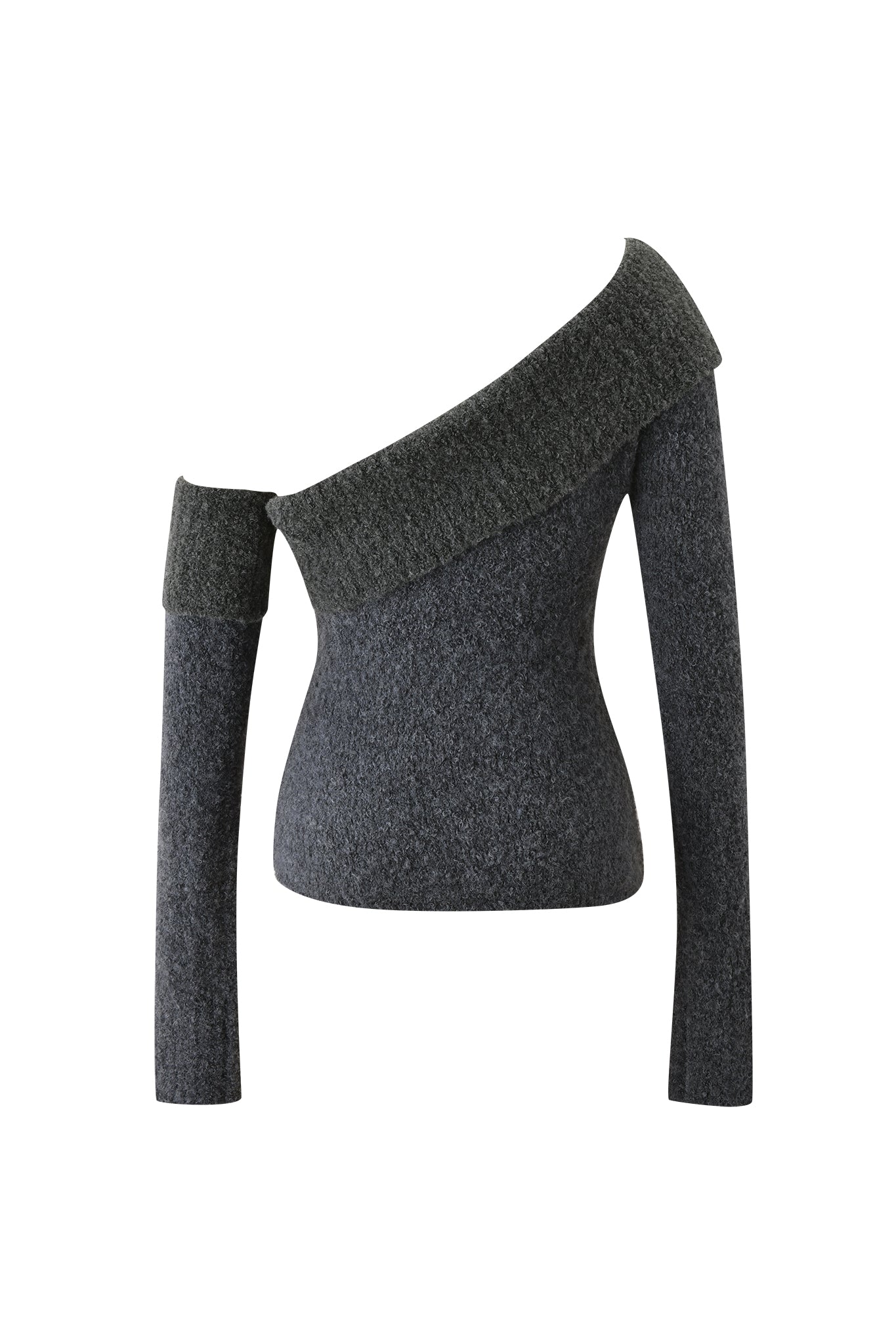 ARLEN KNIT TOP - STEEL
