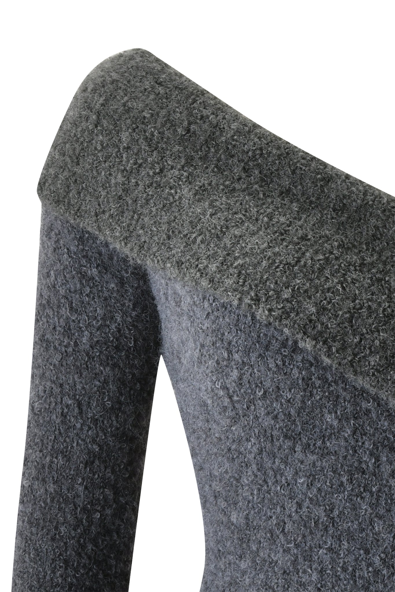 ARLEN KNIT TOP - STEEL