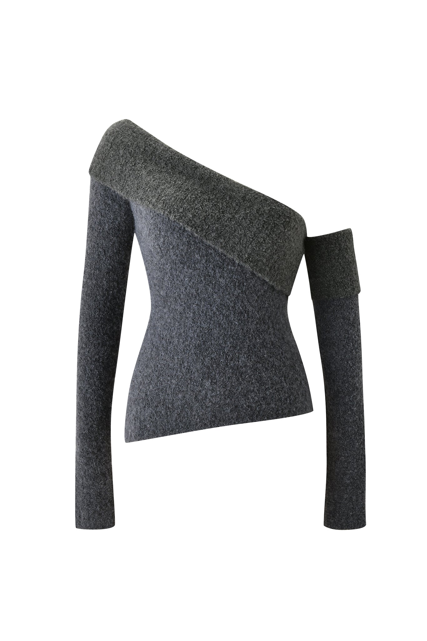ARLEN KNIT TOP - STEEL