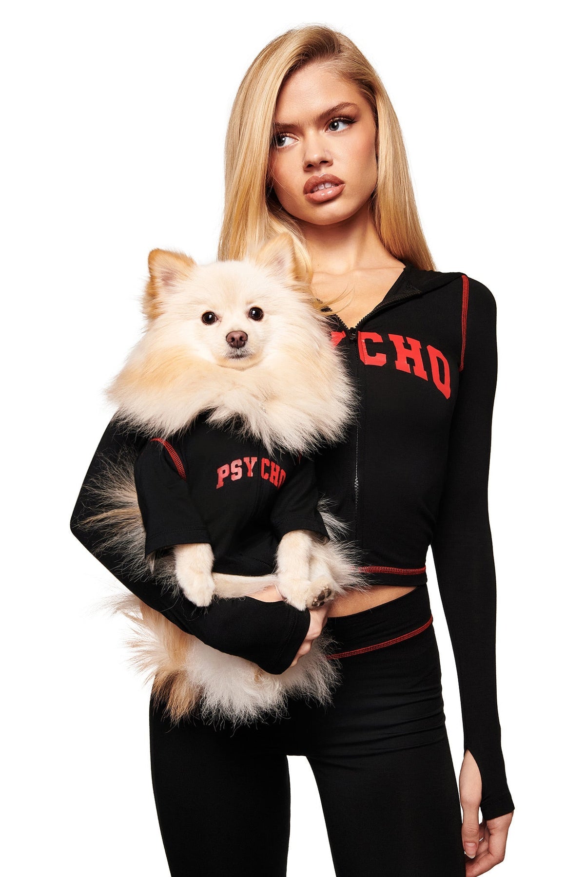 BLARE BEST FRIEND DOG HOODIE - BLACK PSYCHO