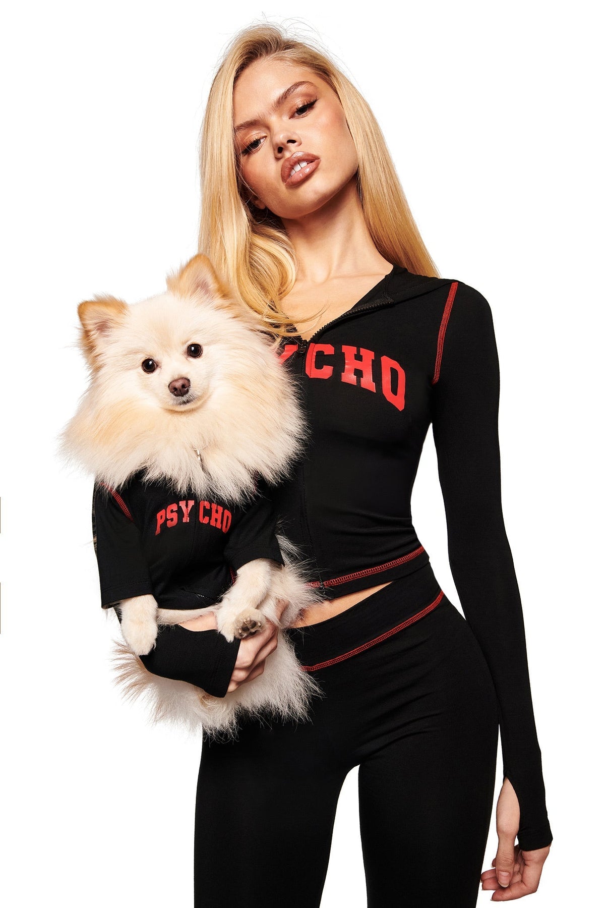 BLARE BEST FRIEND DOG HOODIE - BLACK PSYCHO