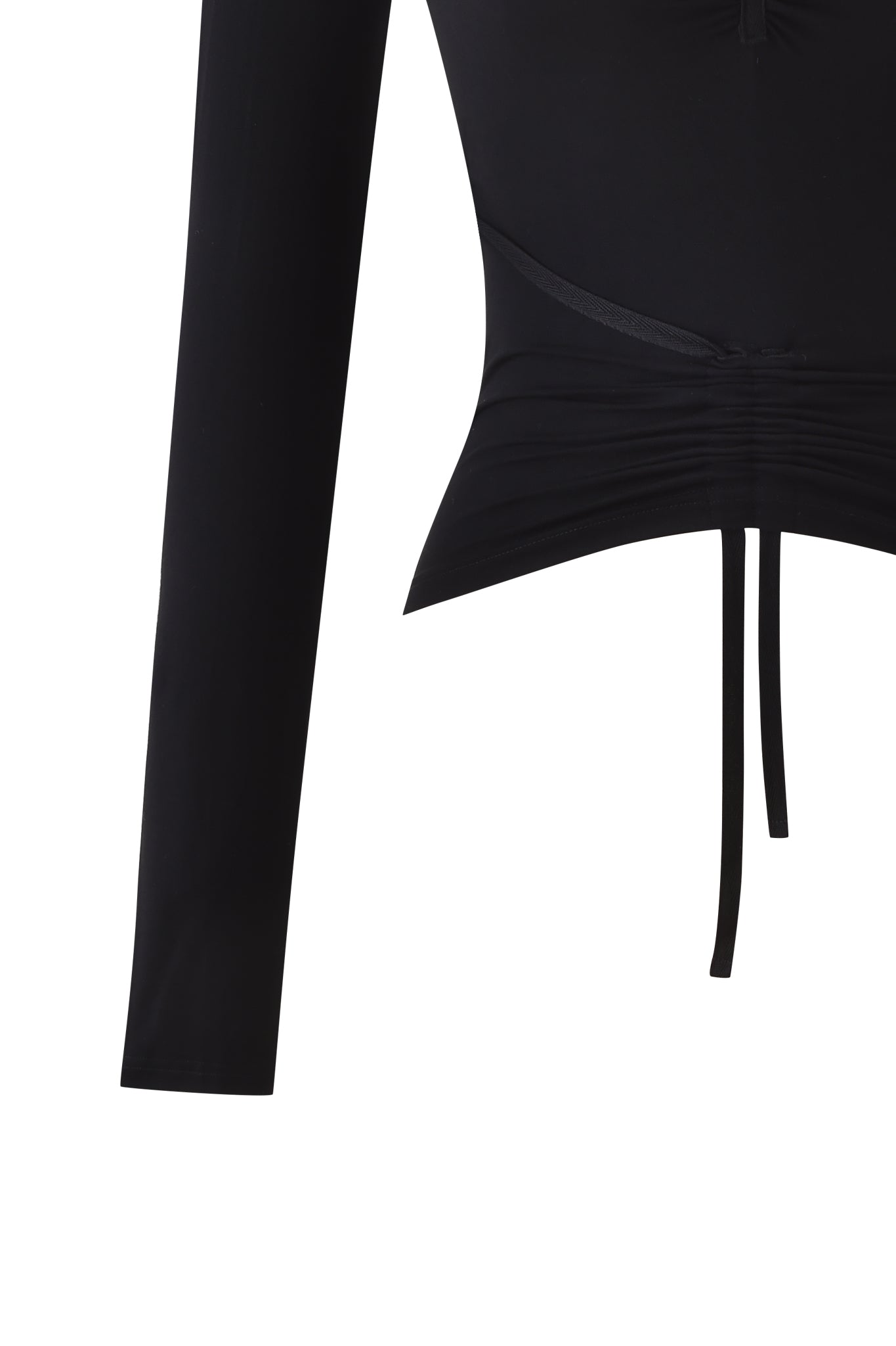 ASHA LONG SLEEVE TOP - BLACK