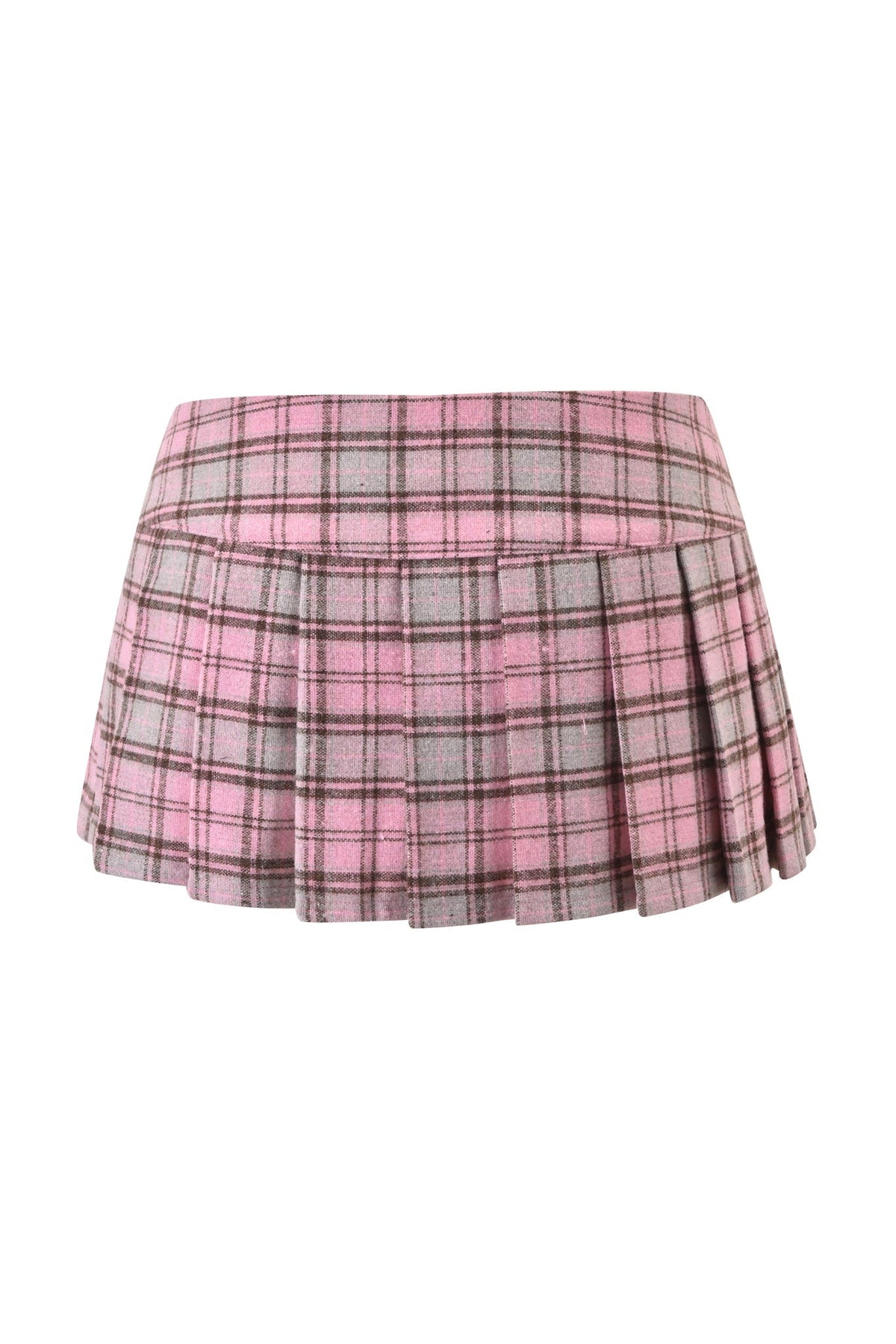 BETTY MICRO MINI SKIRT - PINK PLAID