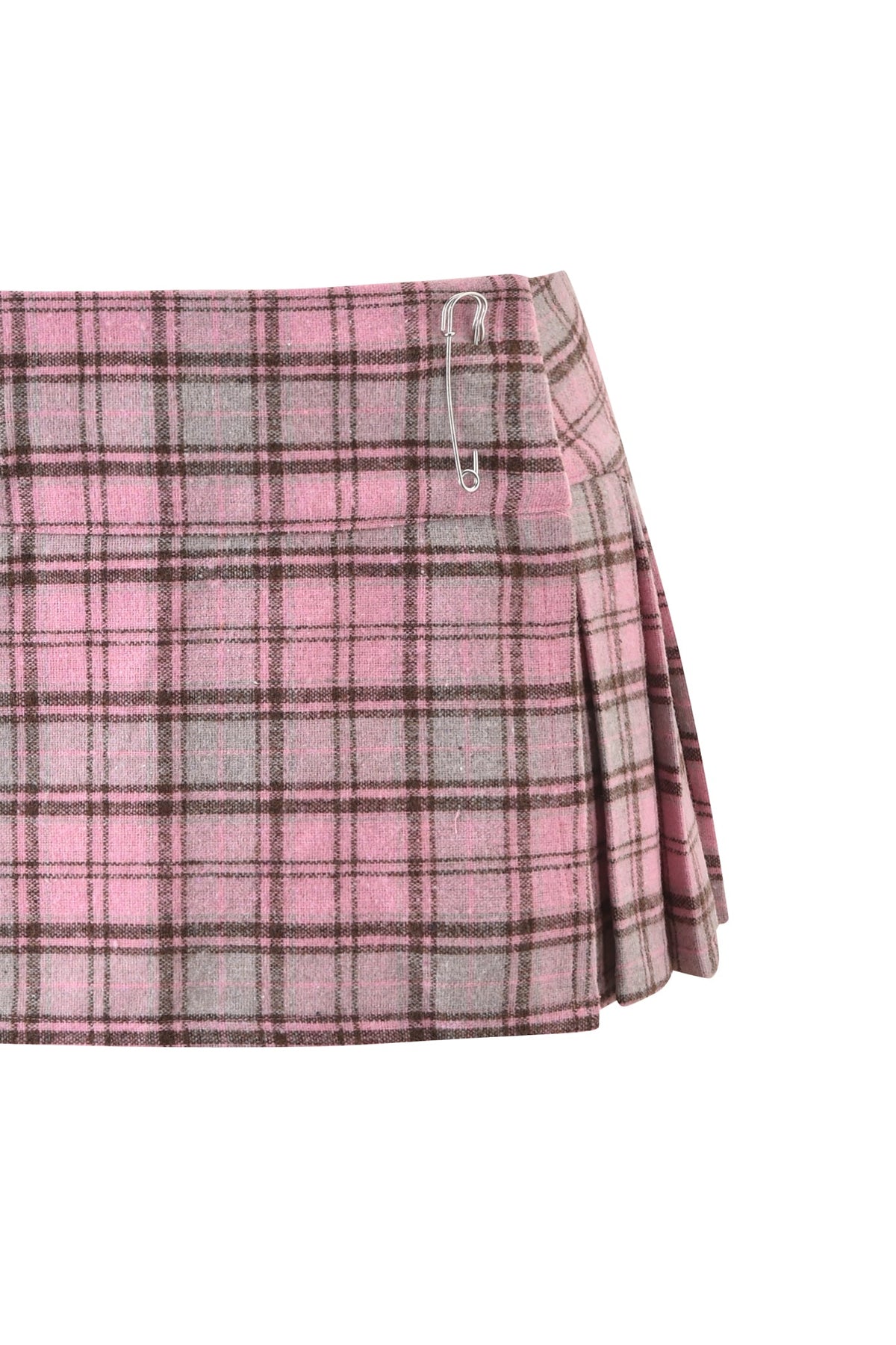 BETTY MICRO MINI SKIRT - PINK PLAID