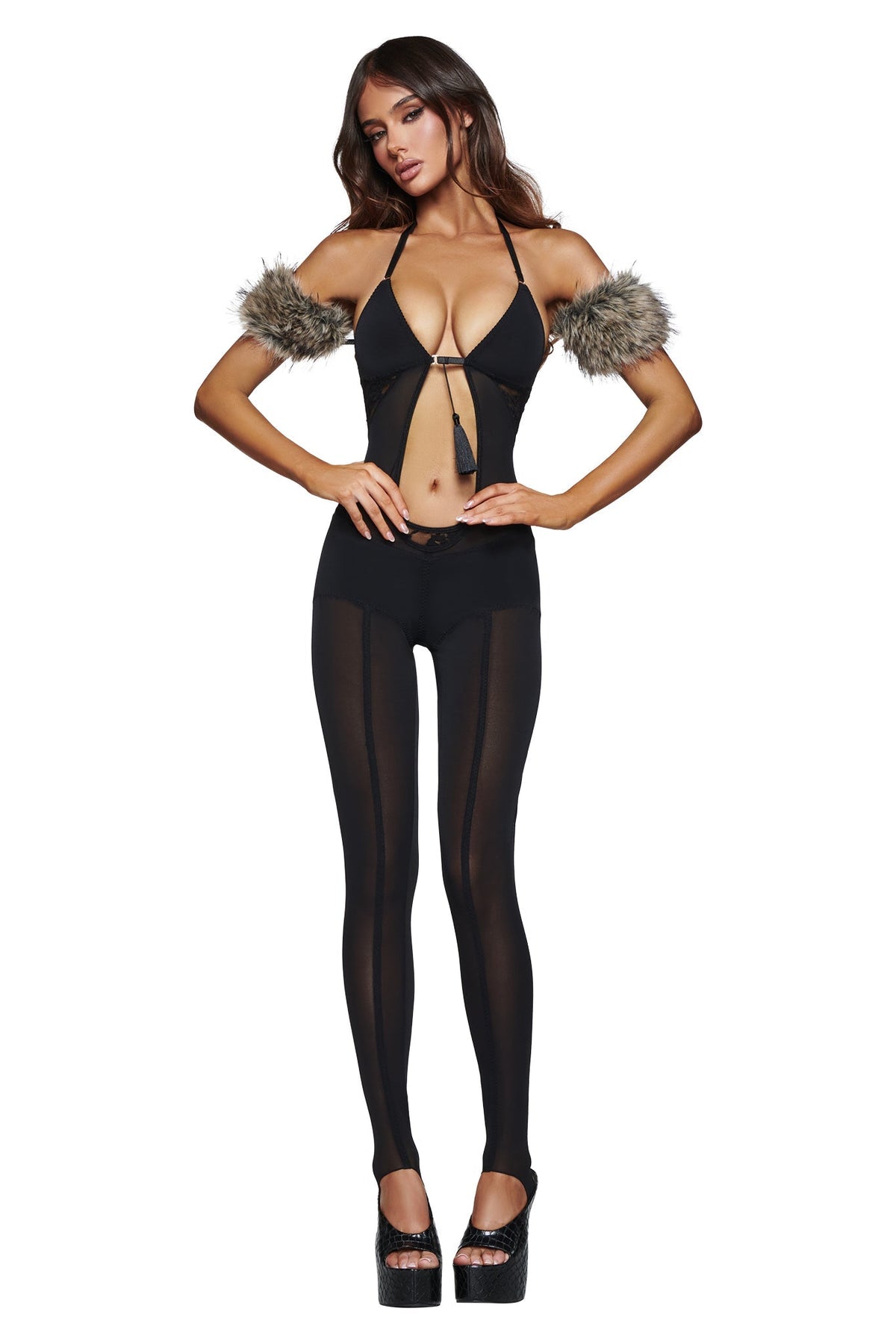 AZARI CATSUIT - BLACK