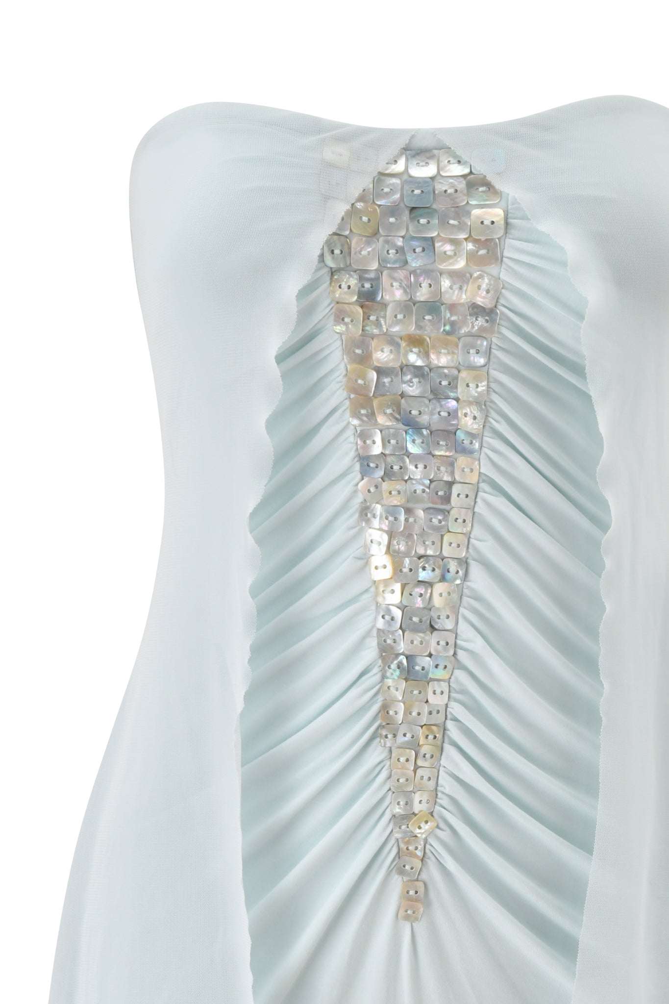 ARIEL MINI DRESS - BABY BLUE