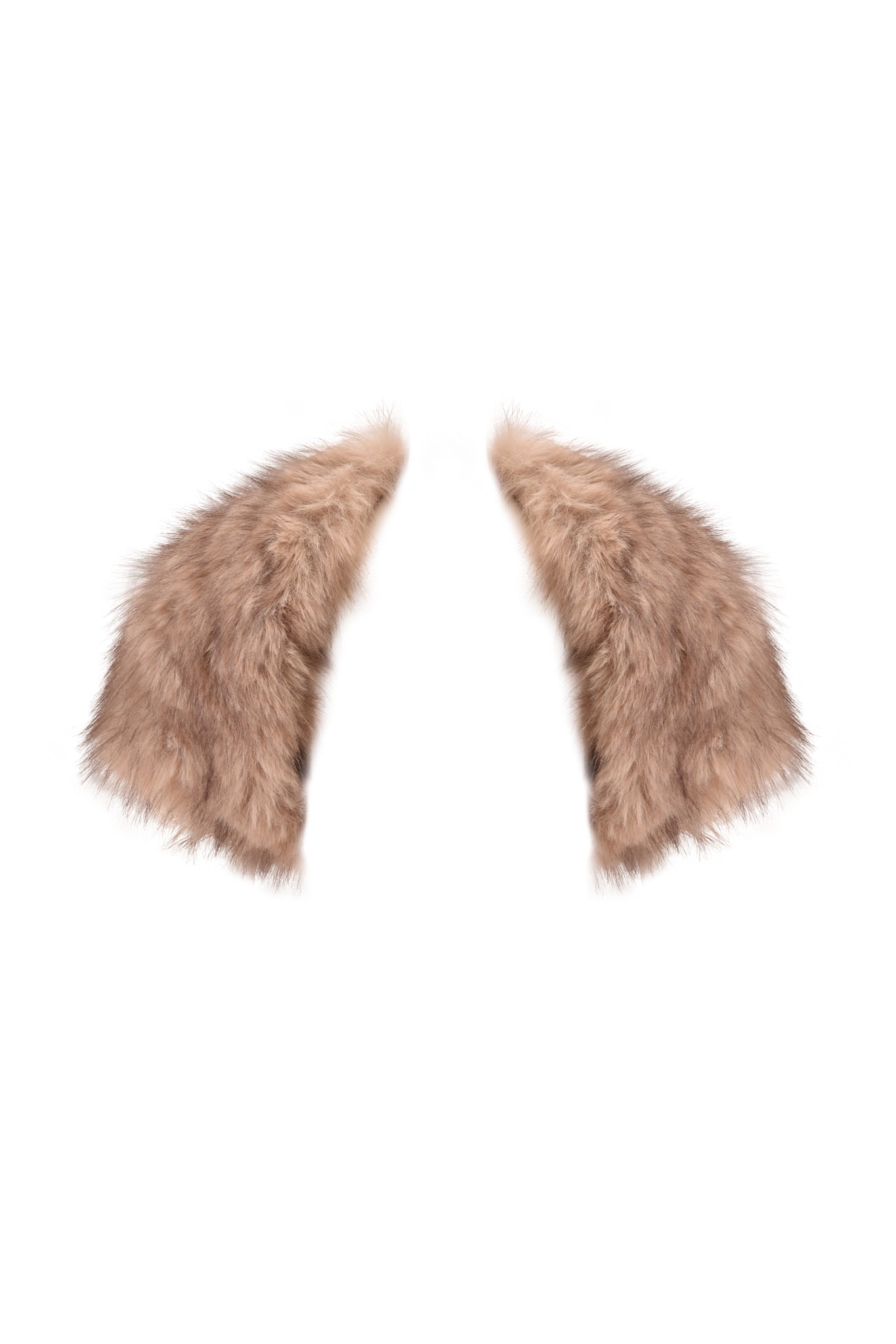 ALBA FAUX FUR CAP SLEEVE BOLERO - TAUPE