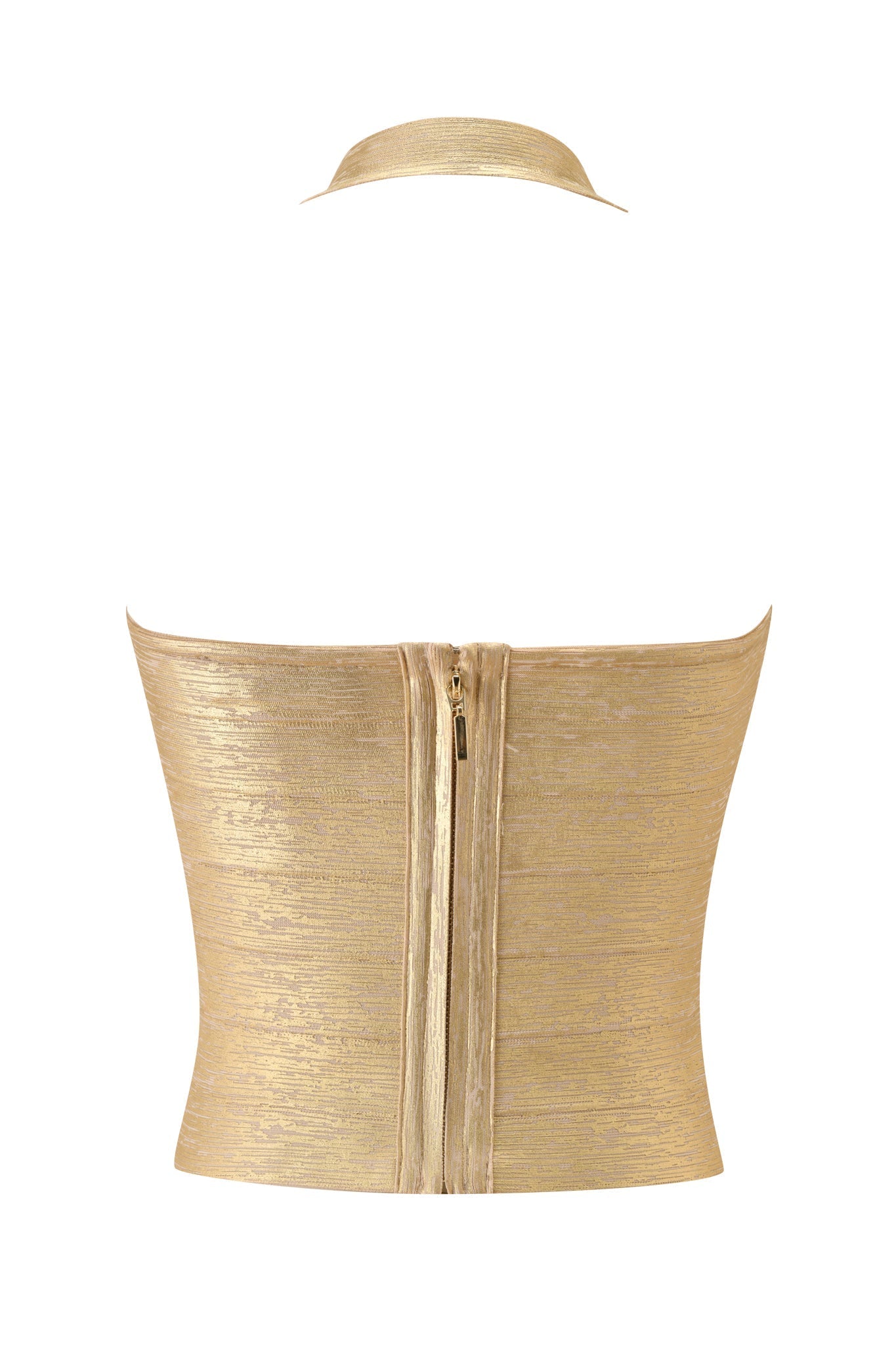 AIDEN PLATINUM BANDAGE TOP - GOLD