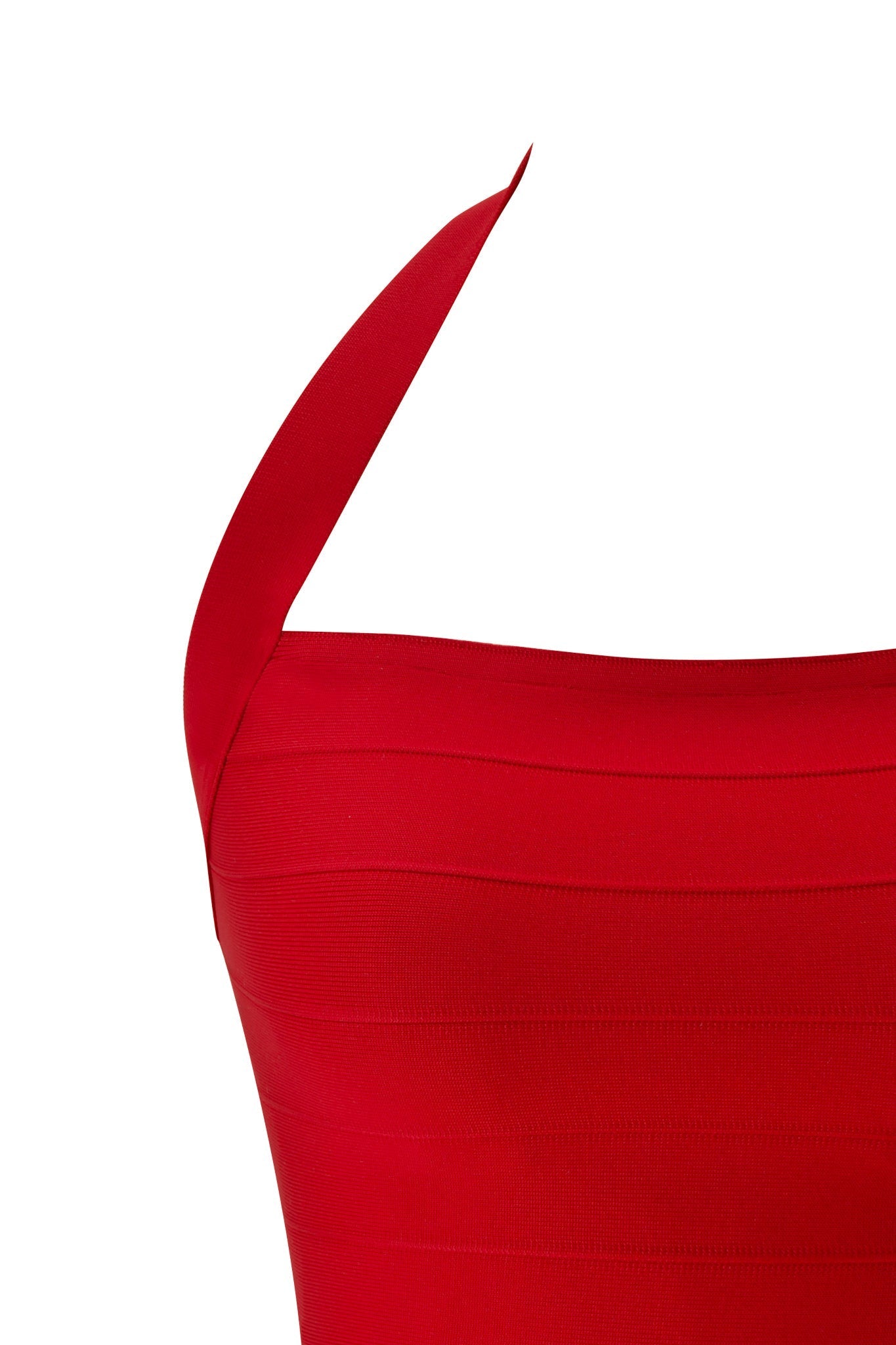 AIDEN BANDAGE TOP - RED