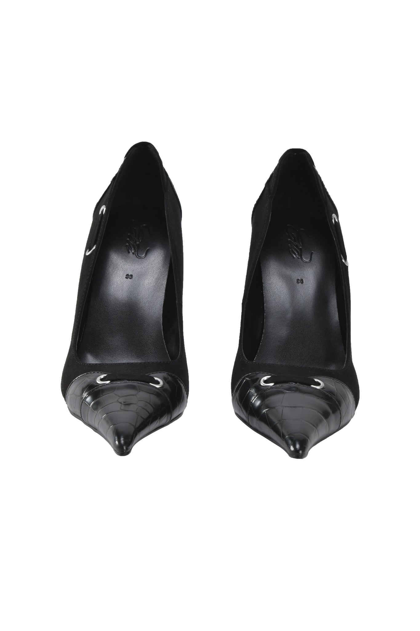 ANASTASIA PUMP - BLACK CROC